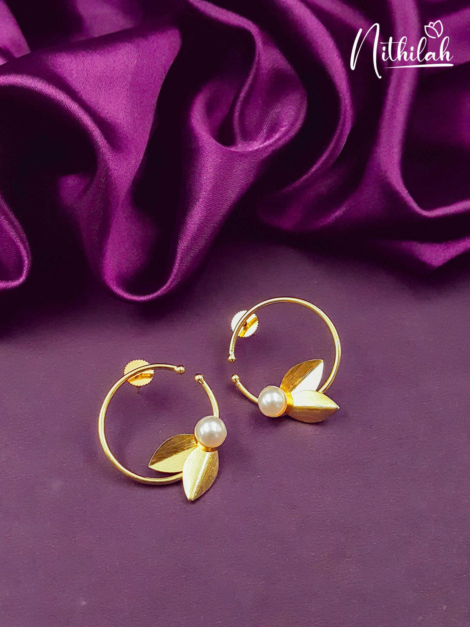 Circle Leaves Designer Earrings