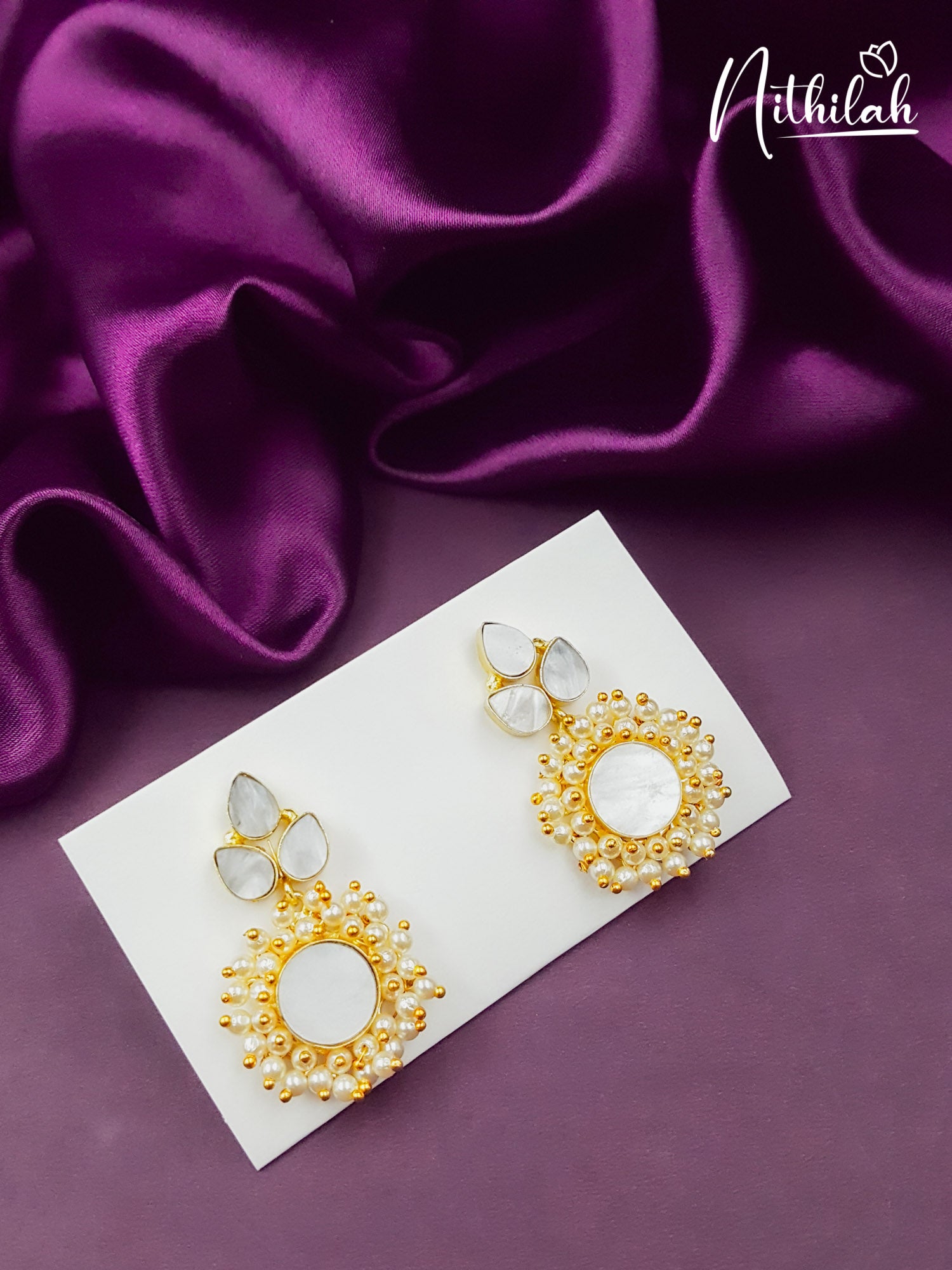 Cluster MOP Pearl Earring Drops