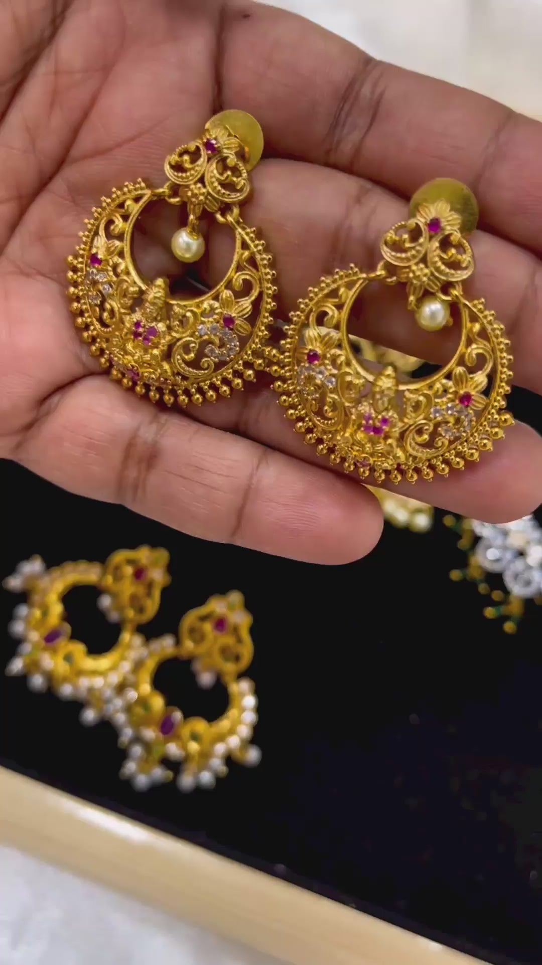 Lakshmi Center Chandbali Earrings