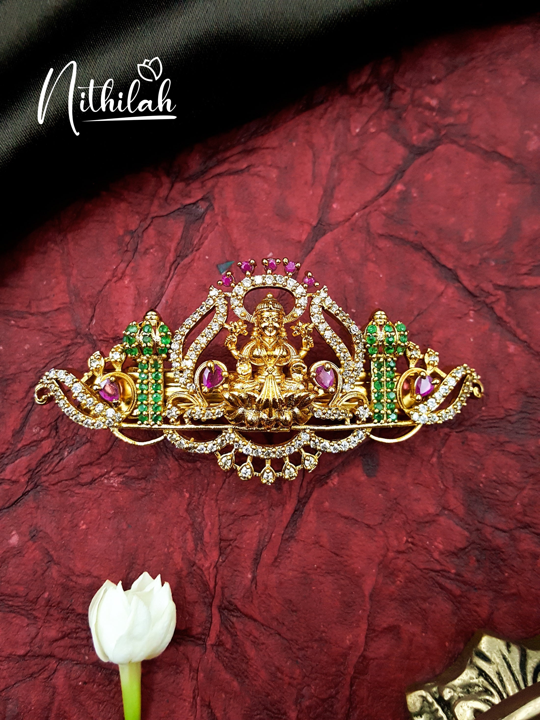 Buy AD Lakshmi Center Hair Brooch Clip | Imitation Jewellery
