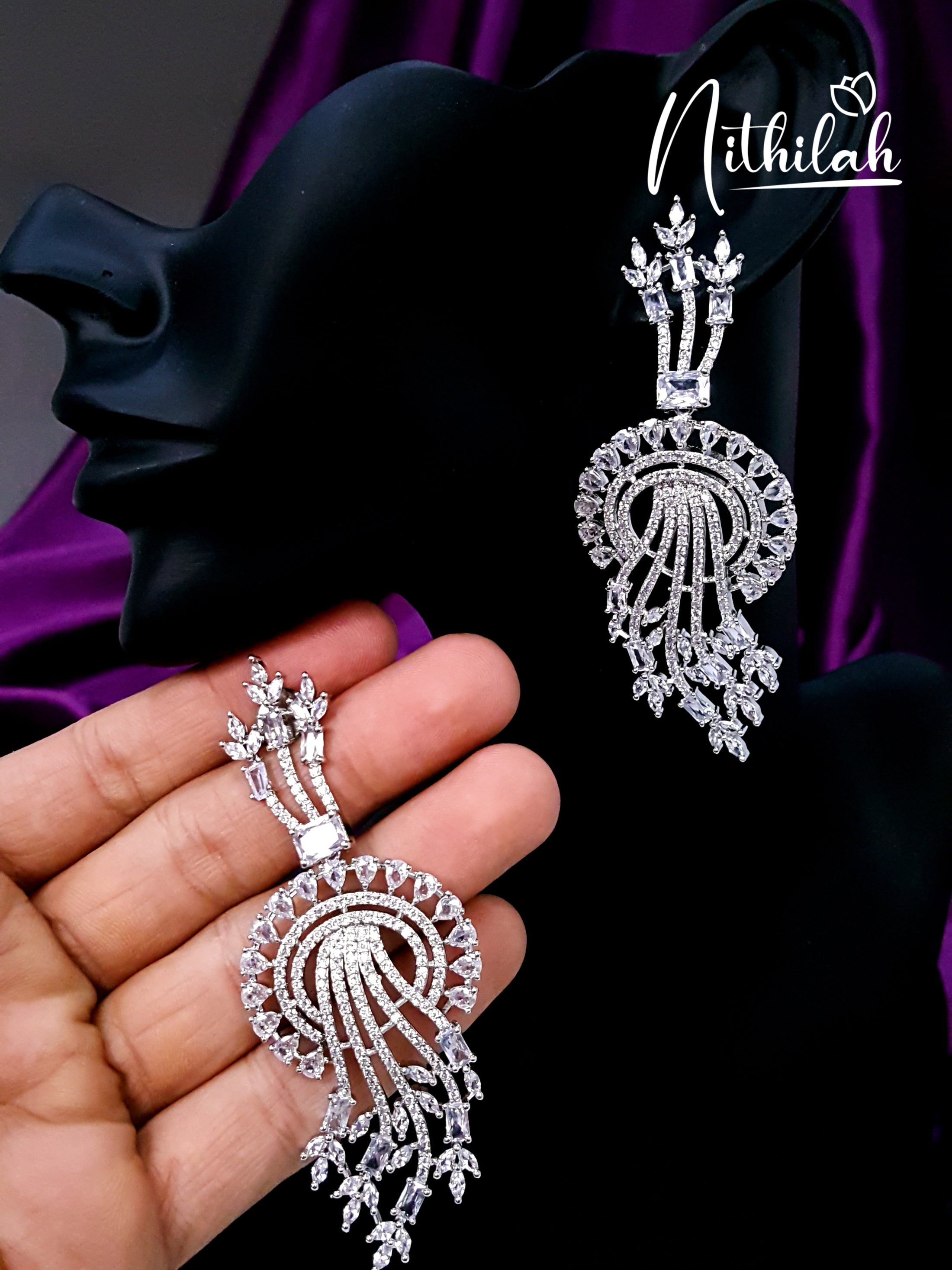 Buy American Diamond Earrings Design12