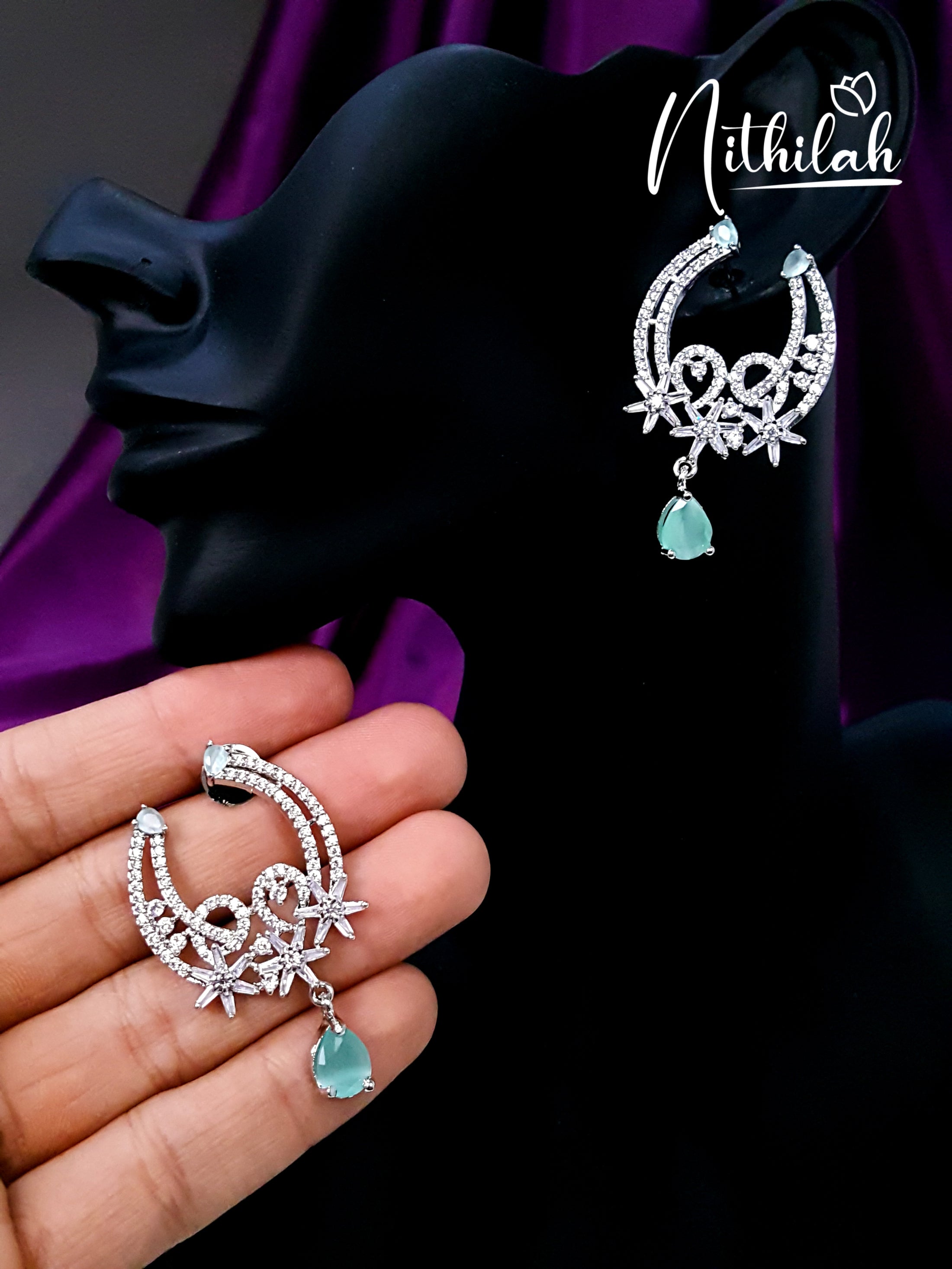 Buy American Diamond Earrings | AD Earrings 17