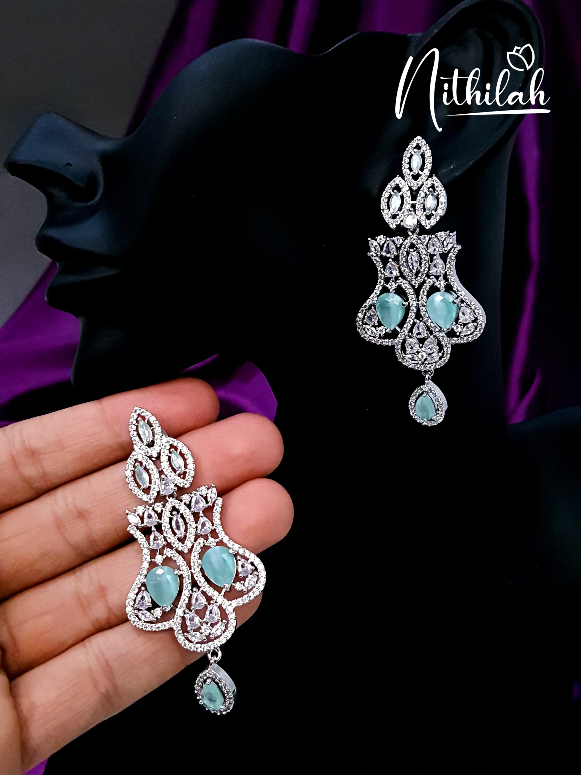 Buy American Diamond Earrings | American Diamond Jewellery
