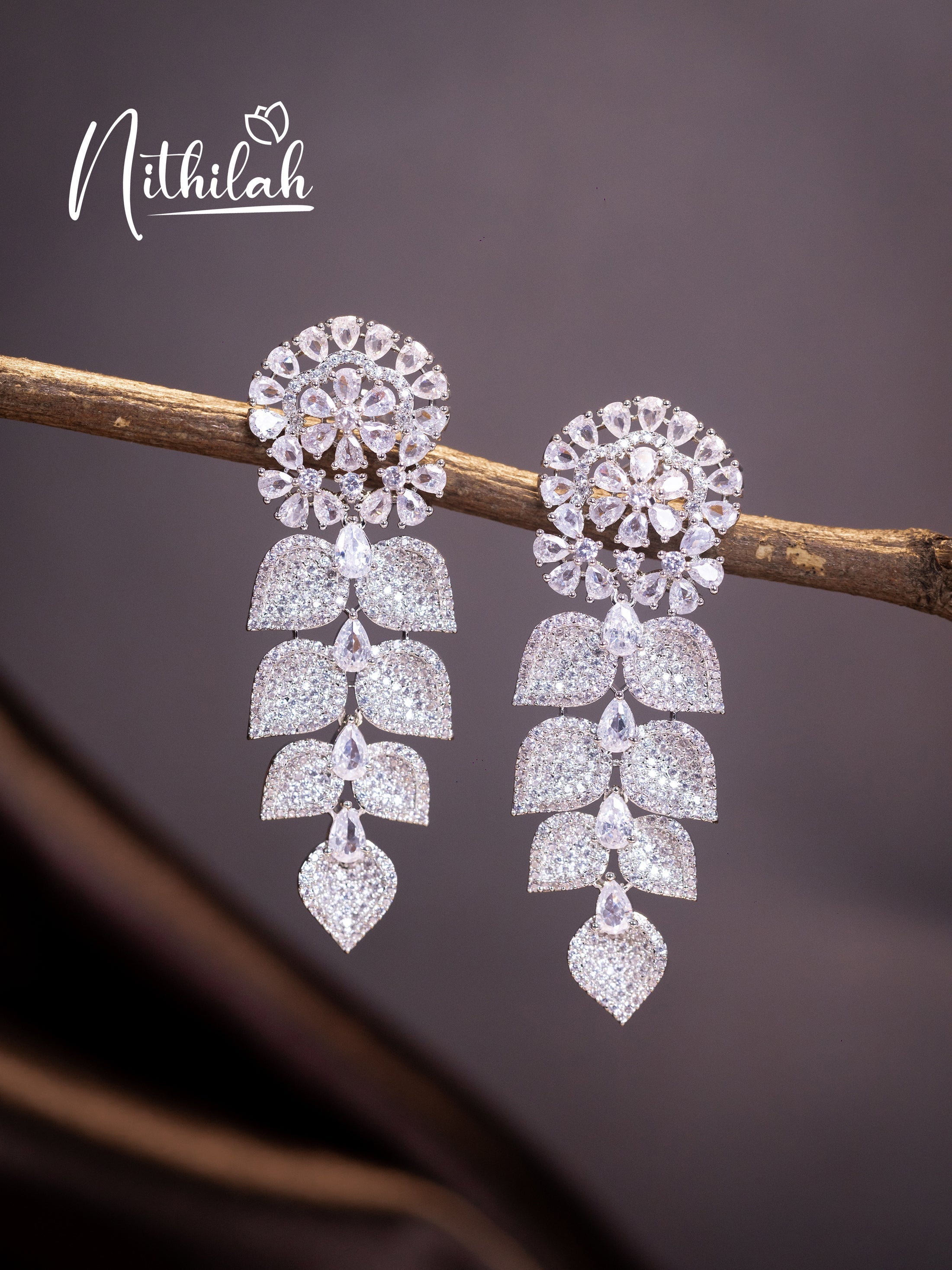 Buy Imitation Jewellery American Diamond Earrings Design15 Online