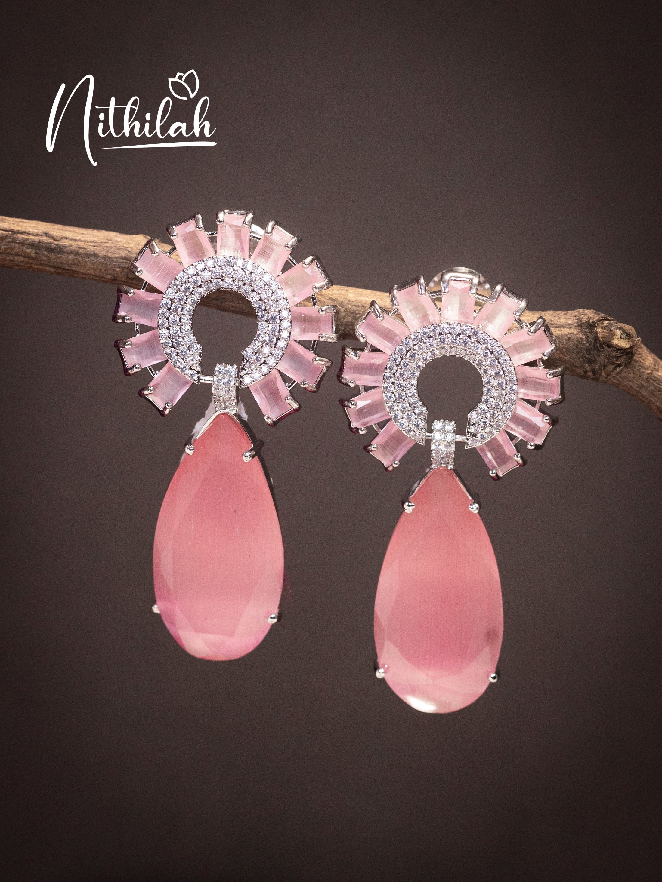 Buy Imitation Jewellery American Diamond Earrings Design16 Online