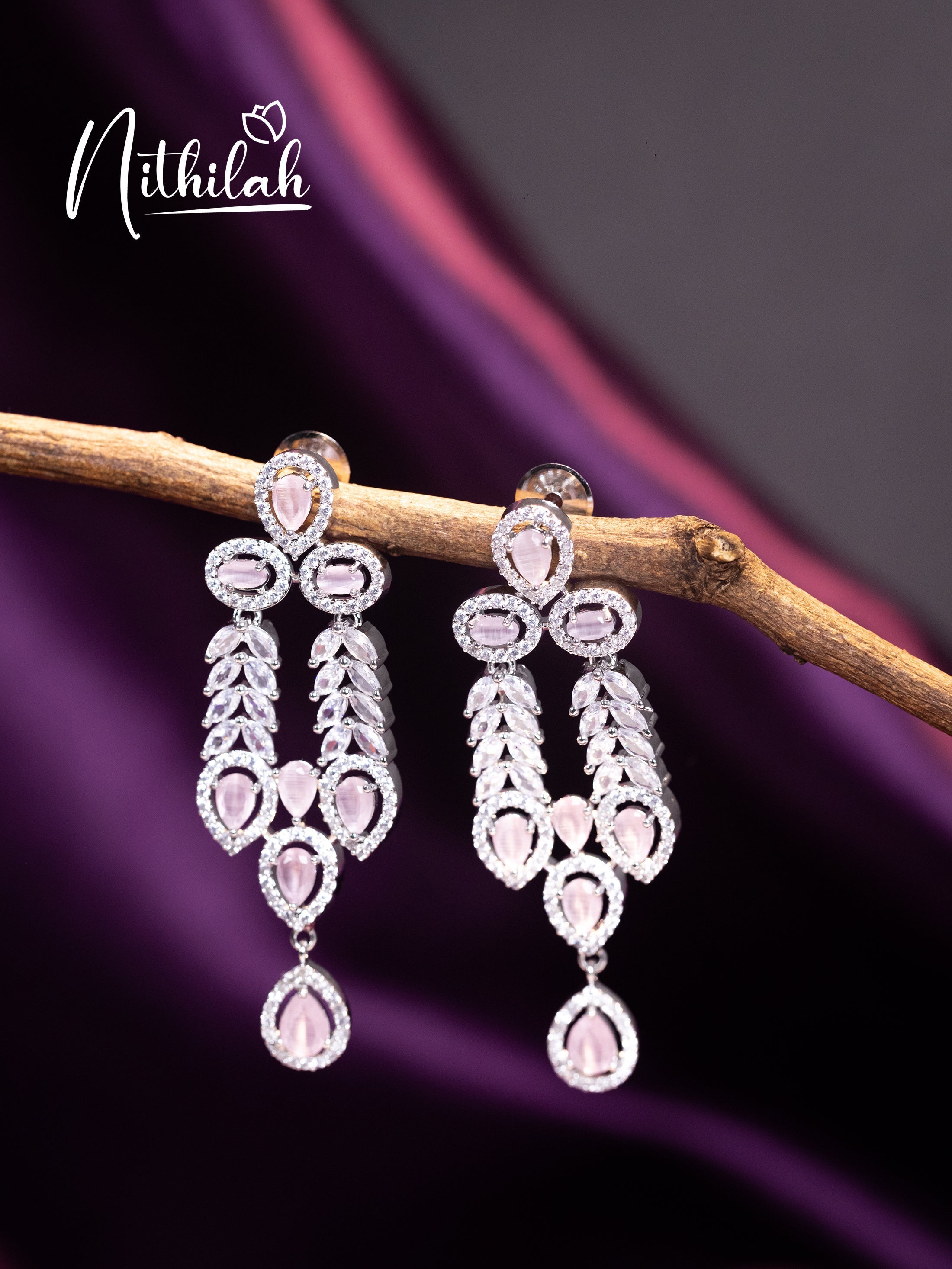 Buy American Diamond Earrings | AD Earrings Design18