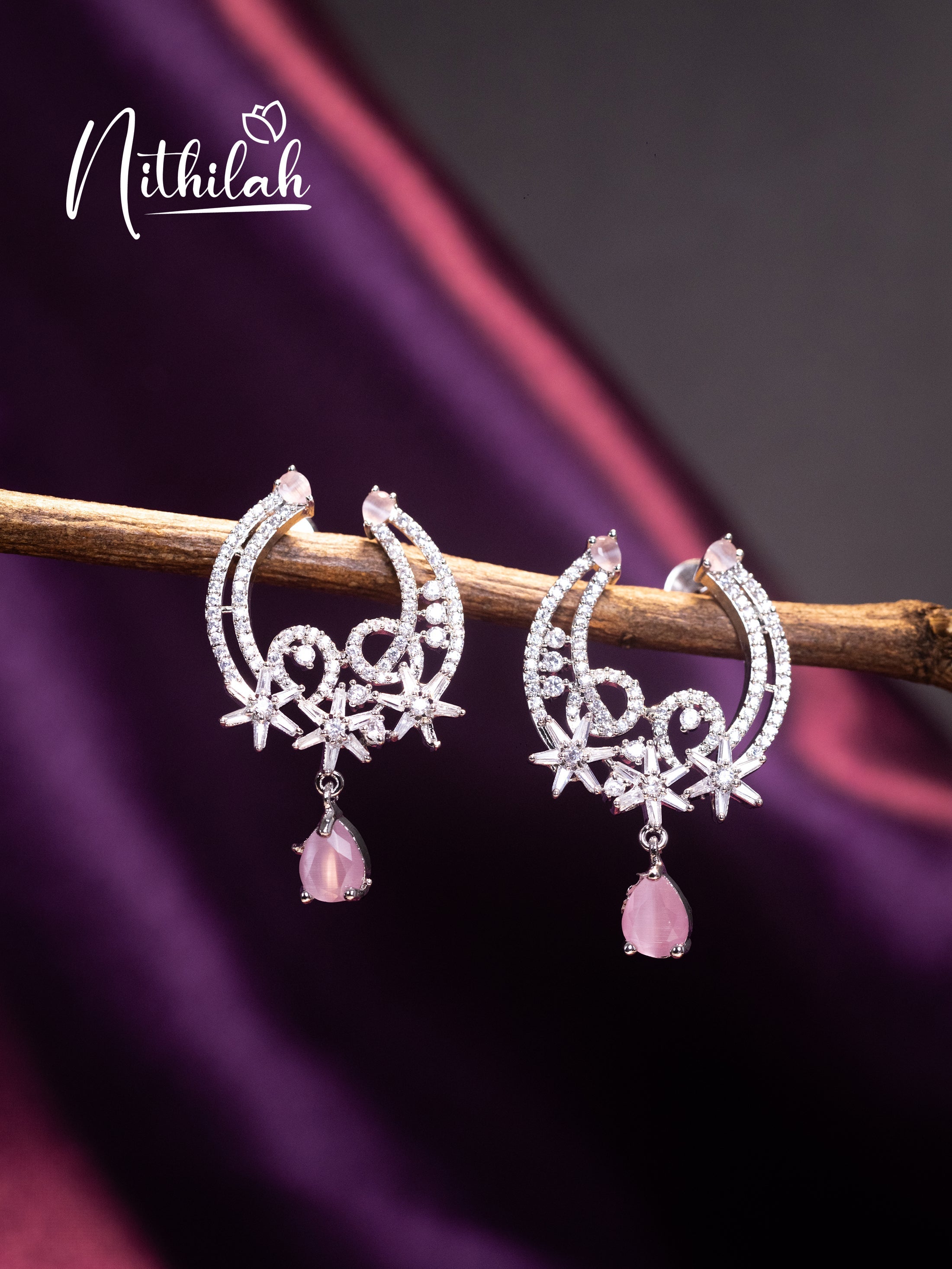 Buy Imitation Jewellery American Diamond Earrings Design27 Online