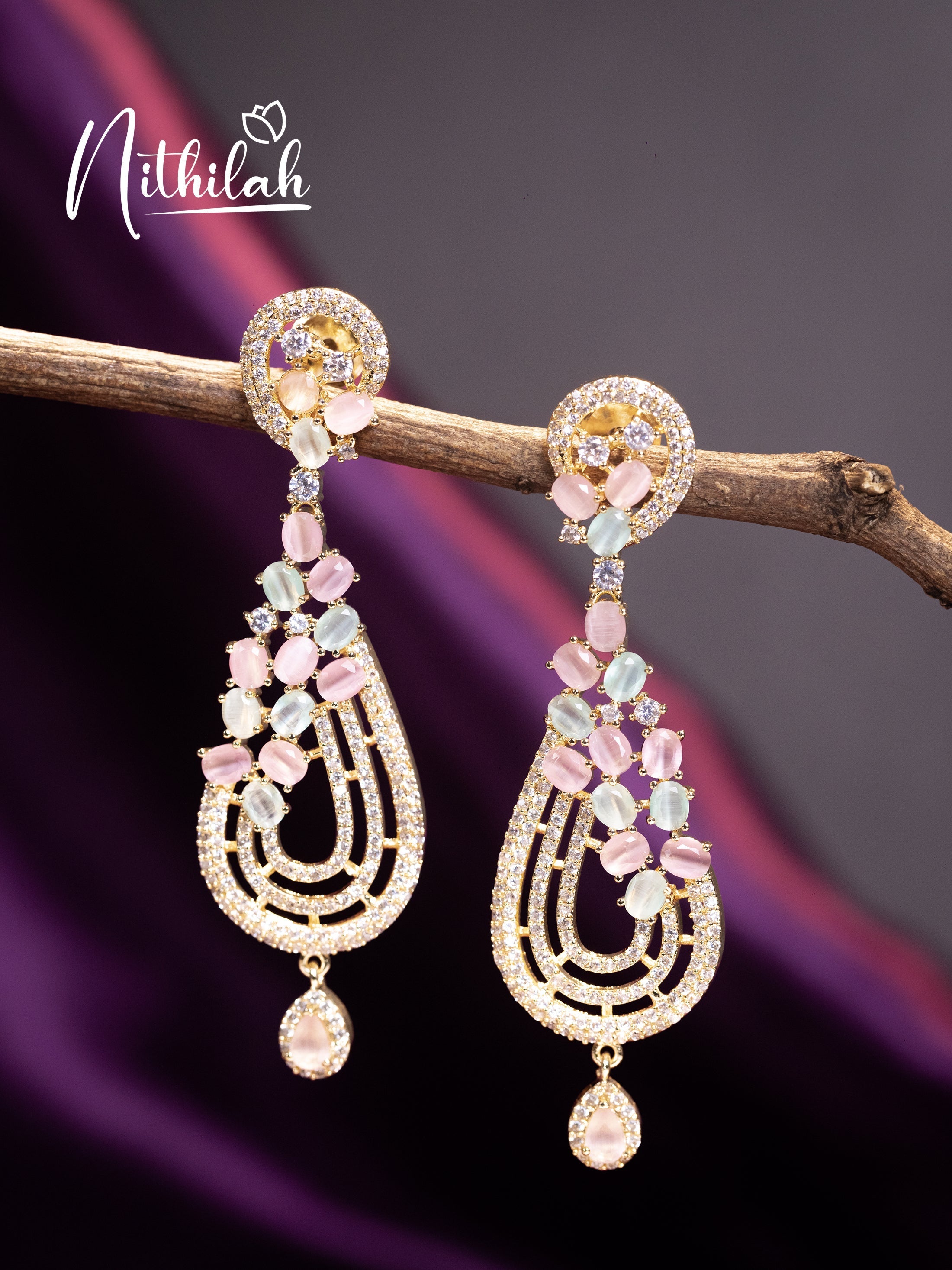 Buy American Diamond Earrings | American Diamond Jewellery Online