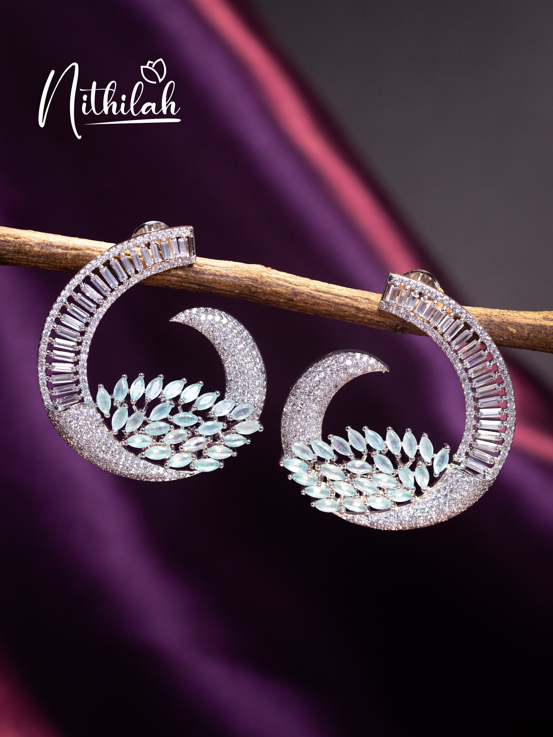 Buy American Diamond Studs | AD Earrings Studs