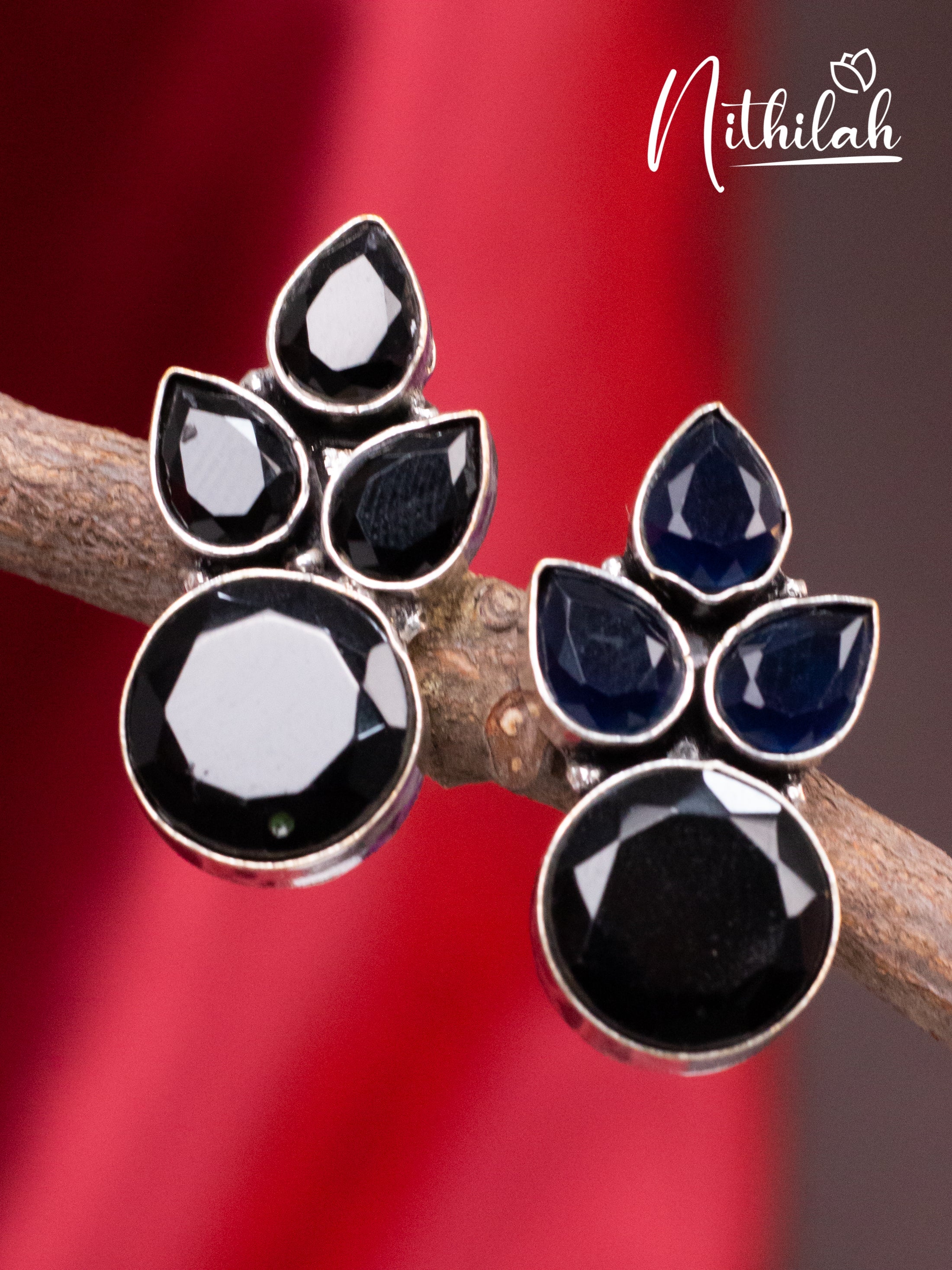 Black Moissanite Stone Stud N10E199