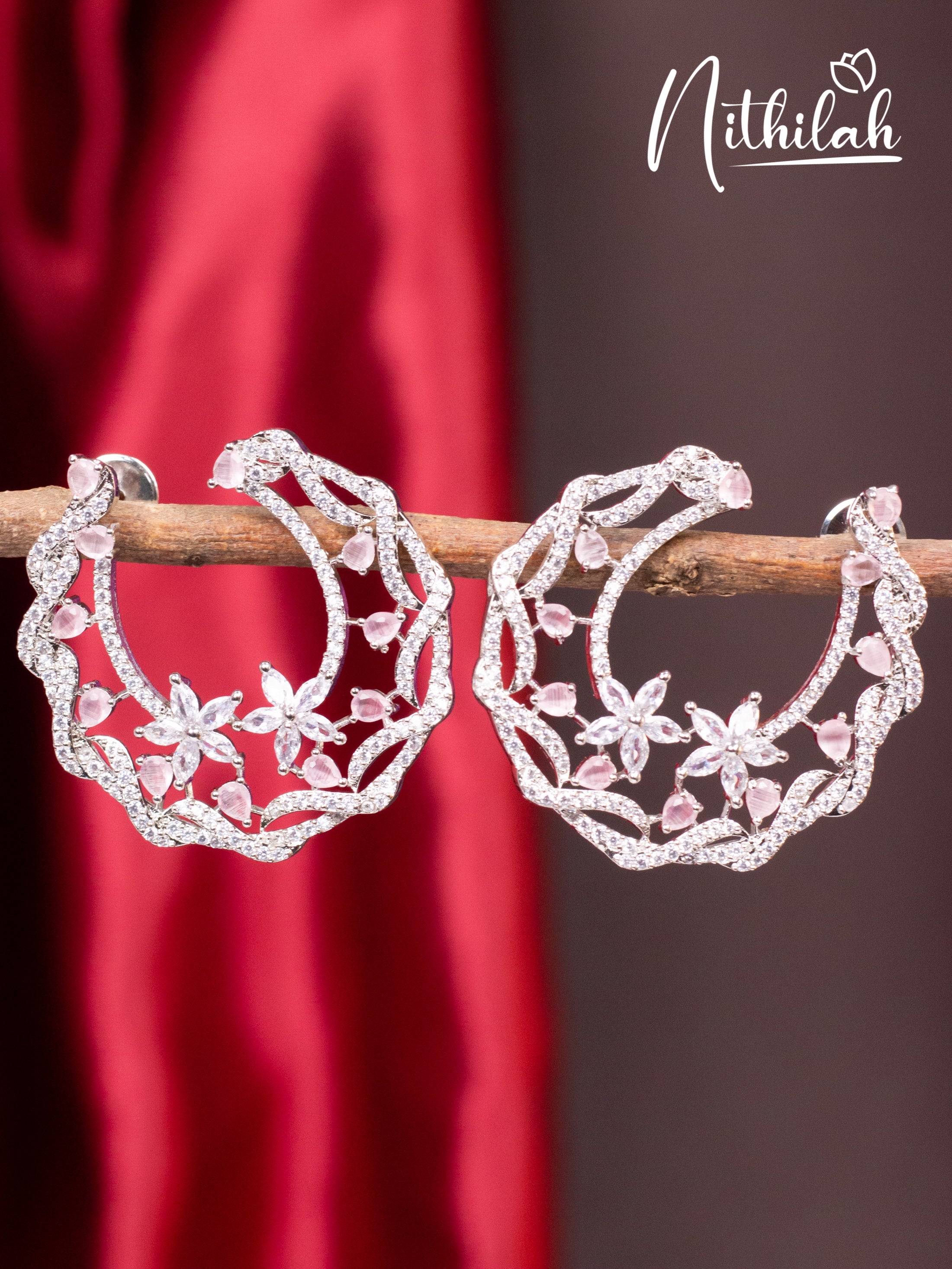 Cute American Diamond Chandbali Earrings N09E137