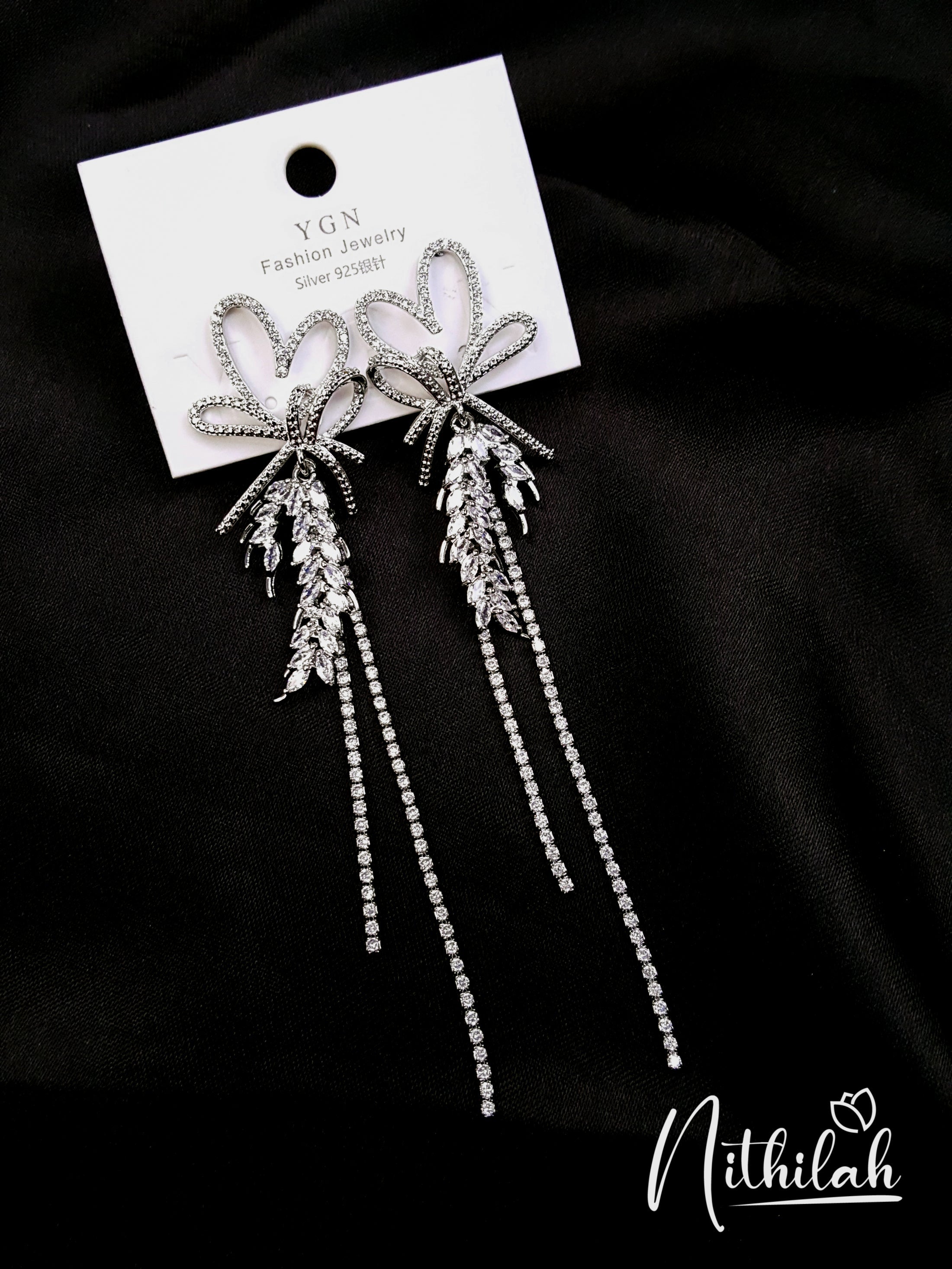 Buy Fancy Silver Earrings Dragonfly Danglers