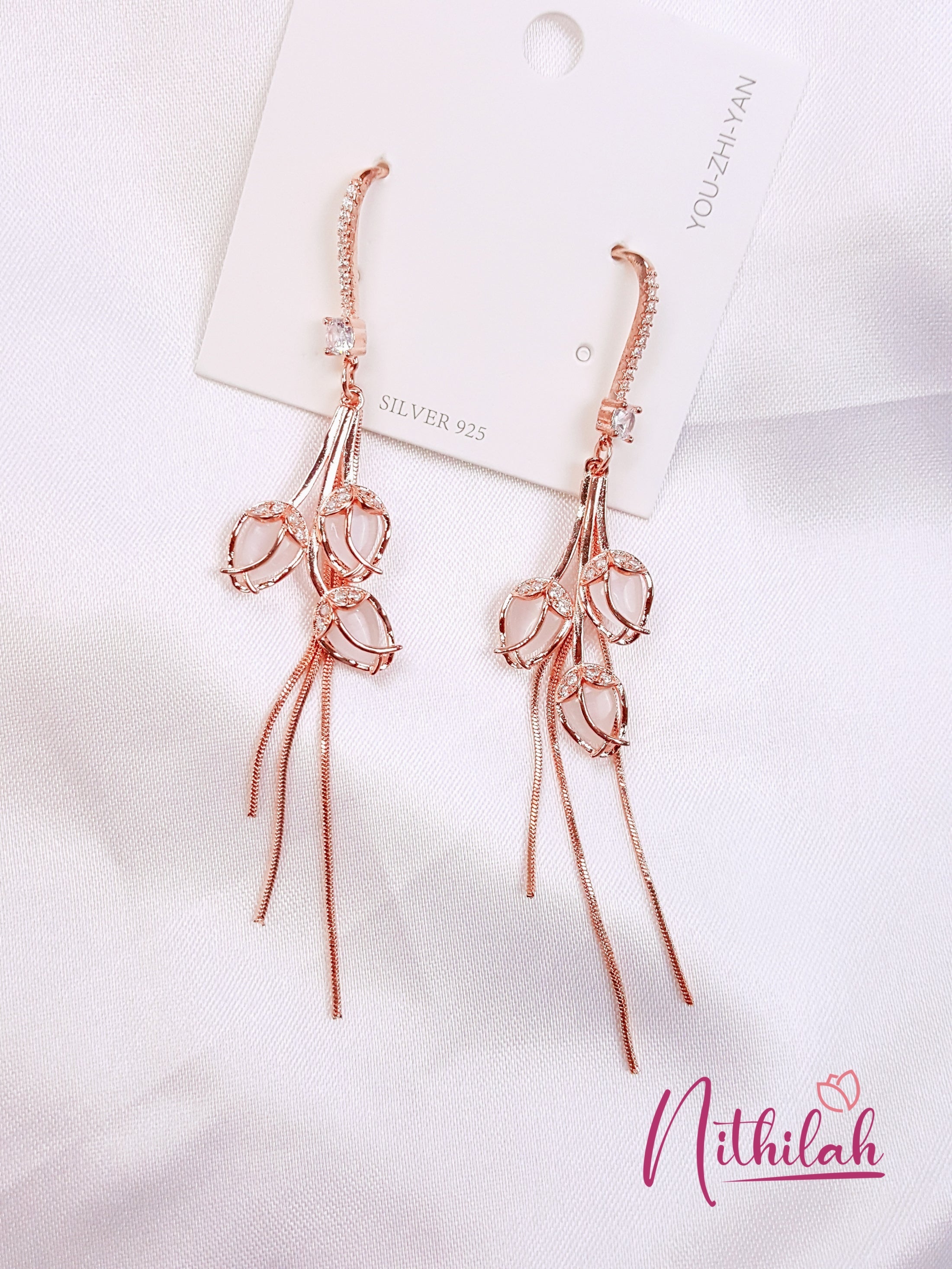 Buy Girlish Dangler Earrings Bunch of Buds