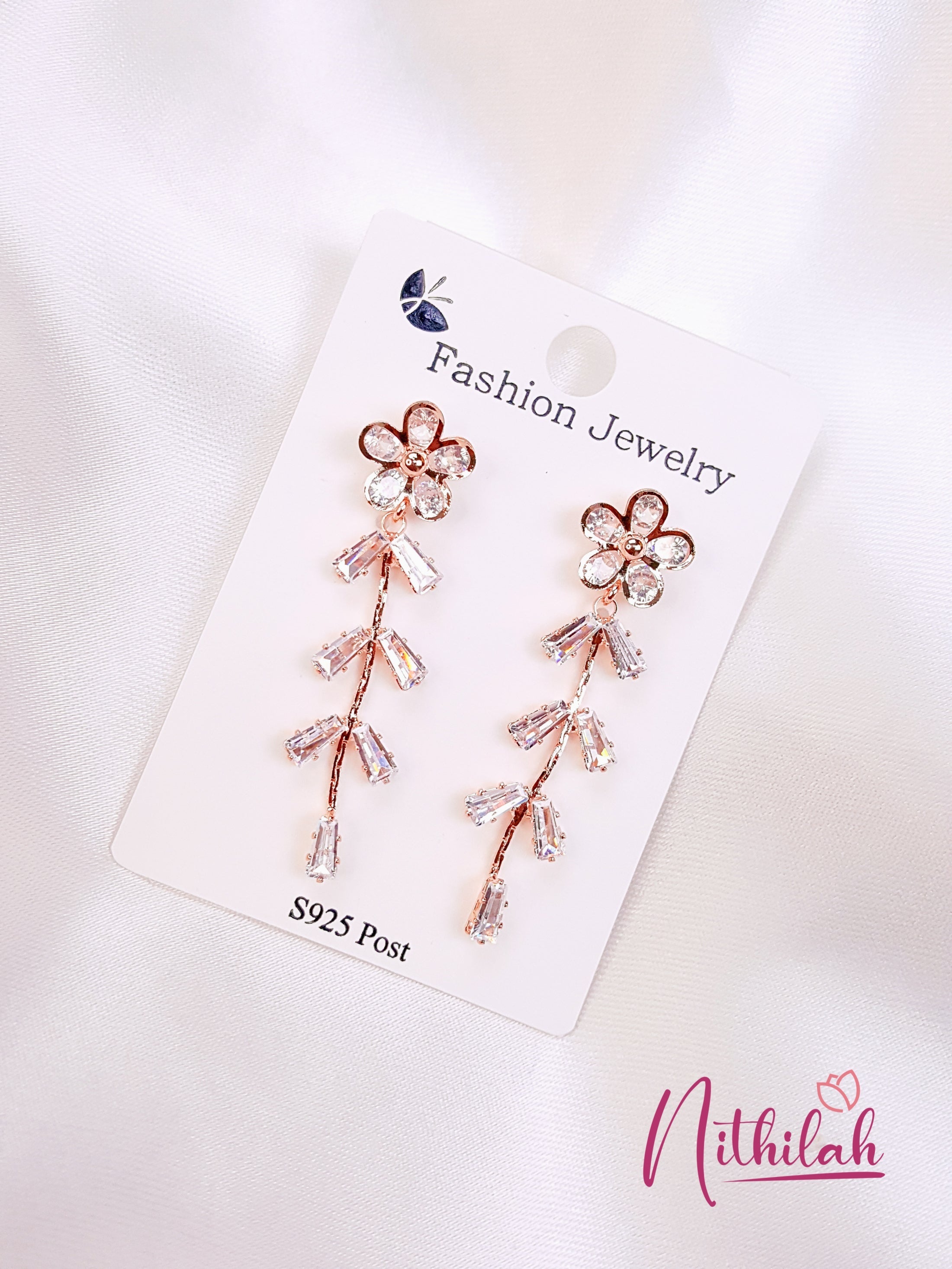 Buy Imitation Jewellery Girlish Jewellery Rose Gold Flower and Vine NPJE111 Online
