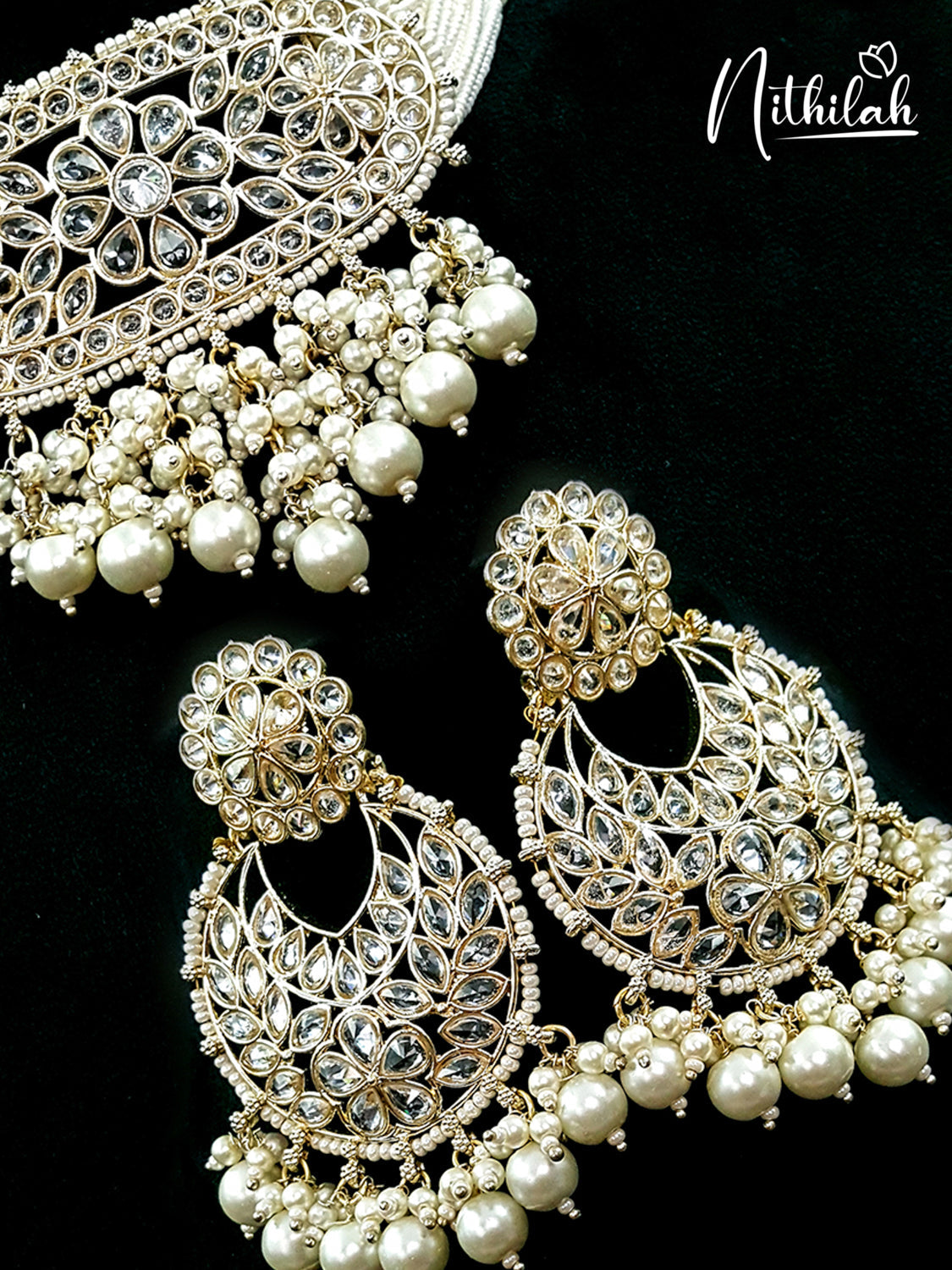 KUNDAN WHITE MICRO BEADS CHOKER 1