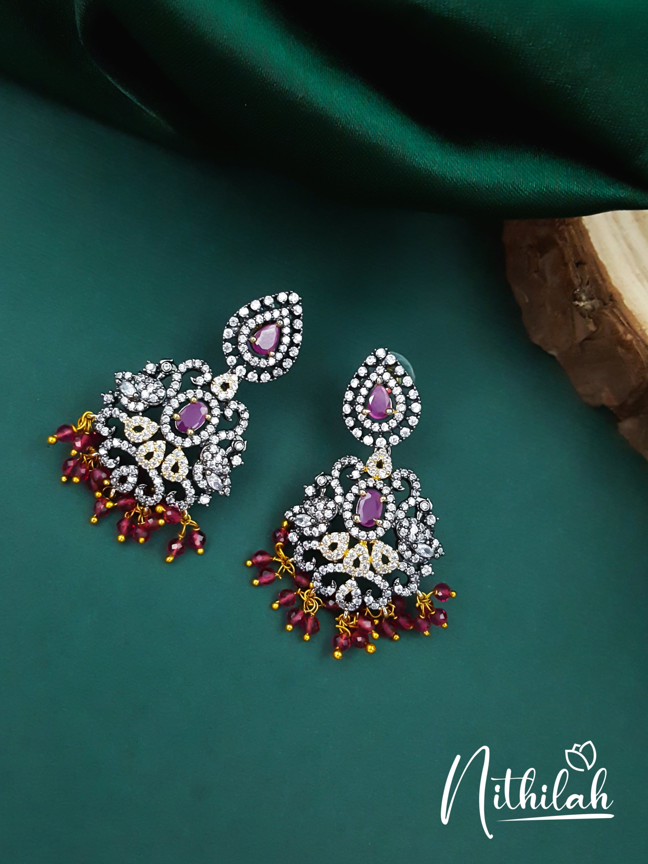 Victorian Polish American Diamond Earrings 6 N18E120