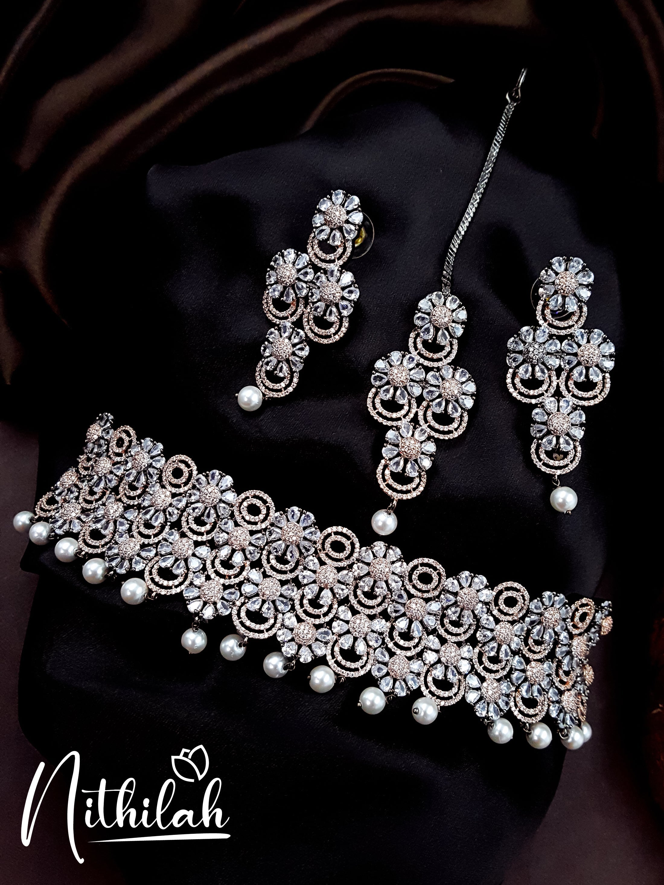 Victorian Pretty Chocker Jewel Set N08C142
