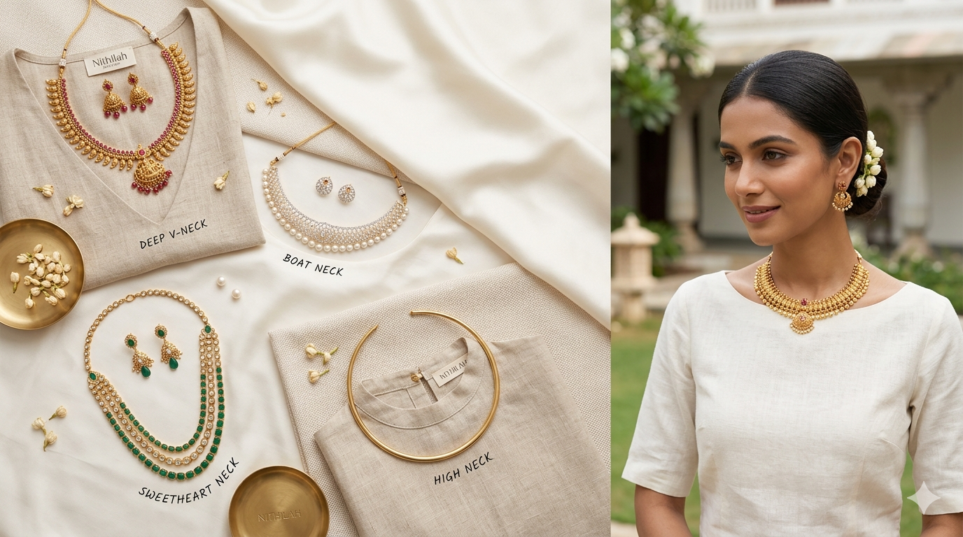 How to Choose the Right Jewellery for Every Neckline (Complete Guide)