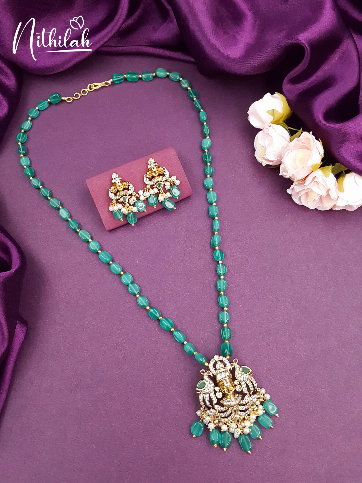 Balaji Design Moissanite Beads Victorian Haram