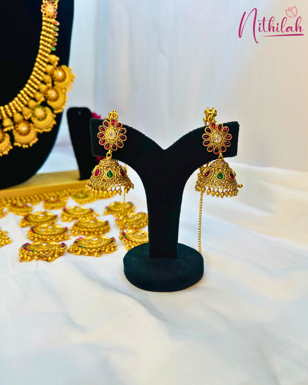 Chandbali Style Full Bridal Jewellery Set