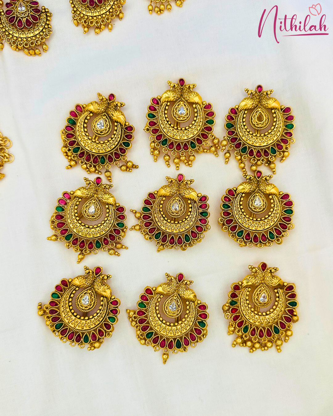 Chandbali Style Full Bridal Jewellery Set