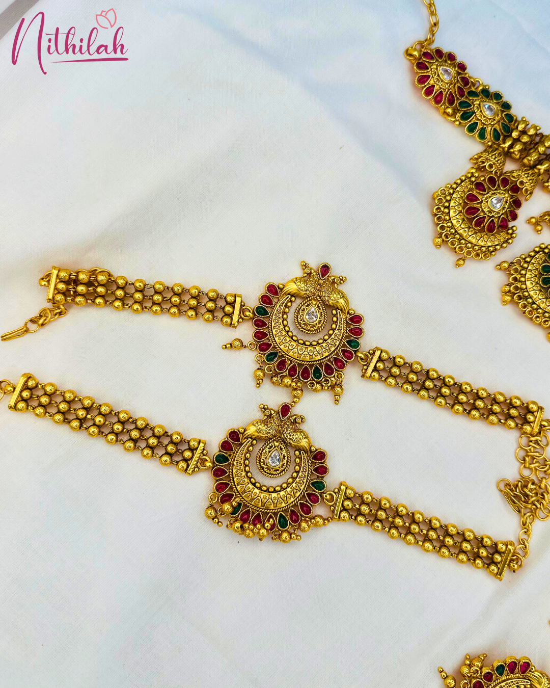 Chandbali Style Full Bridal Jewellery Set
