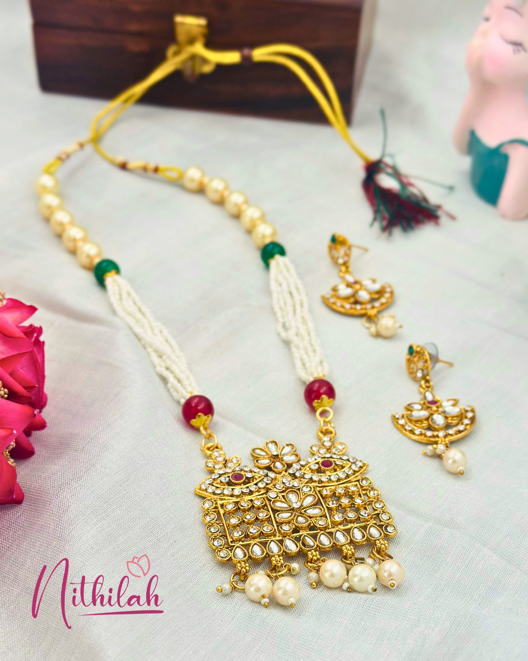 Kundan with Pearl Haaram