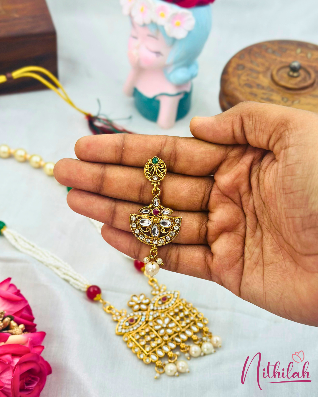 Kundan with Pearl Haaram