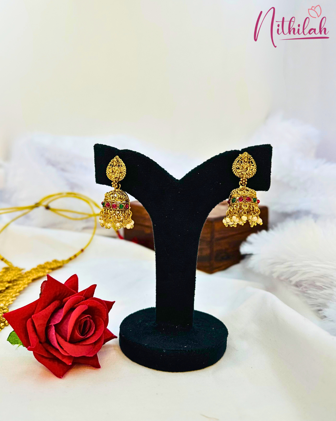 Lakshmi Classic Semi Bridal Temple Set