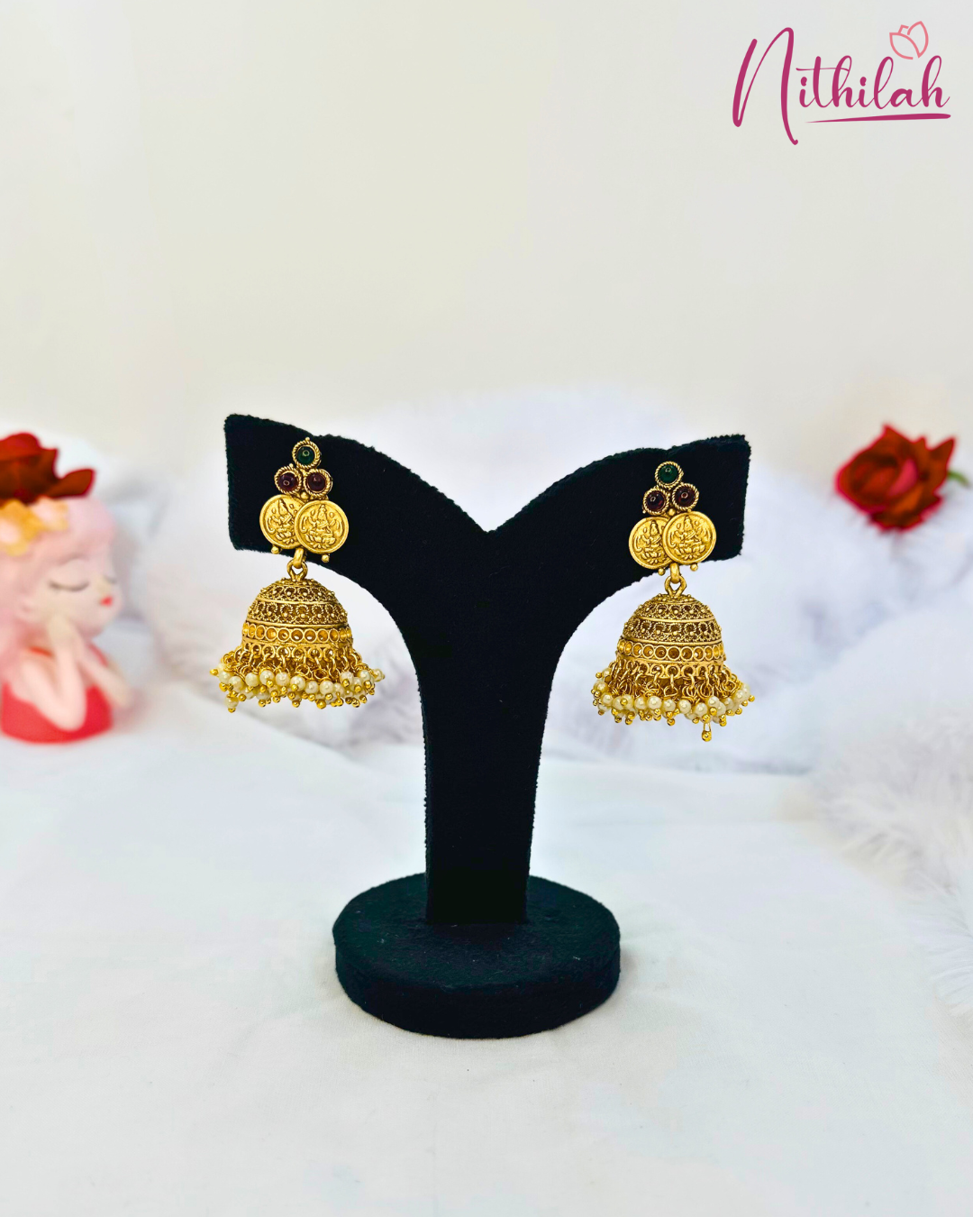 Pearl Bunch Kaasu Jewel Set