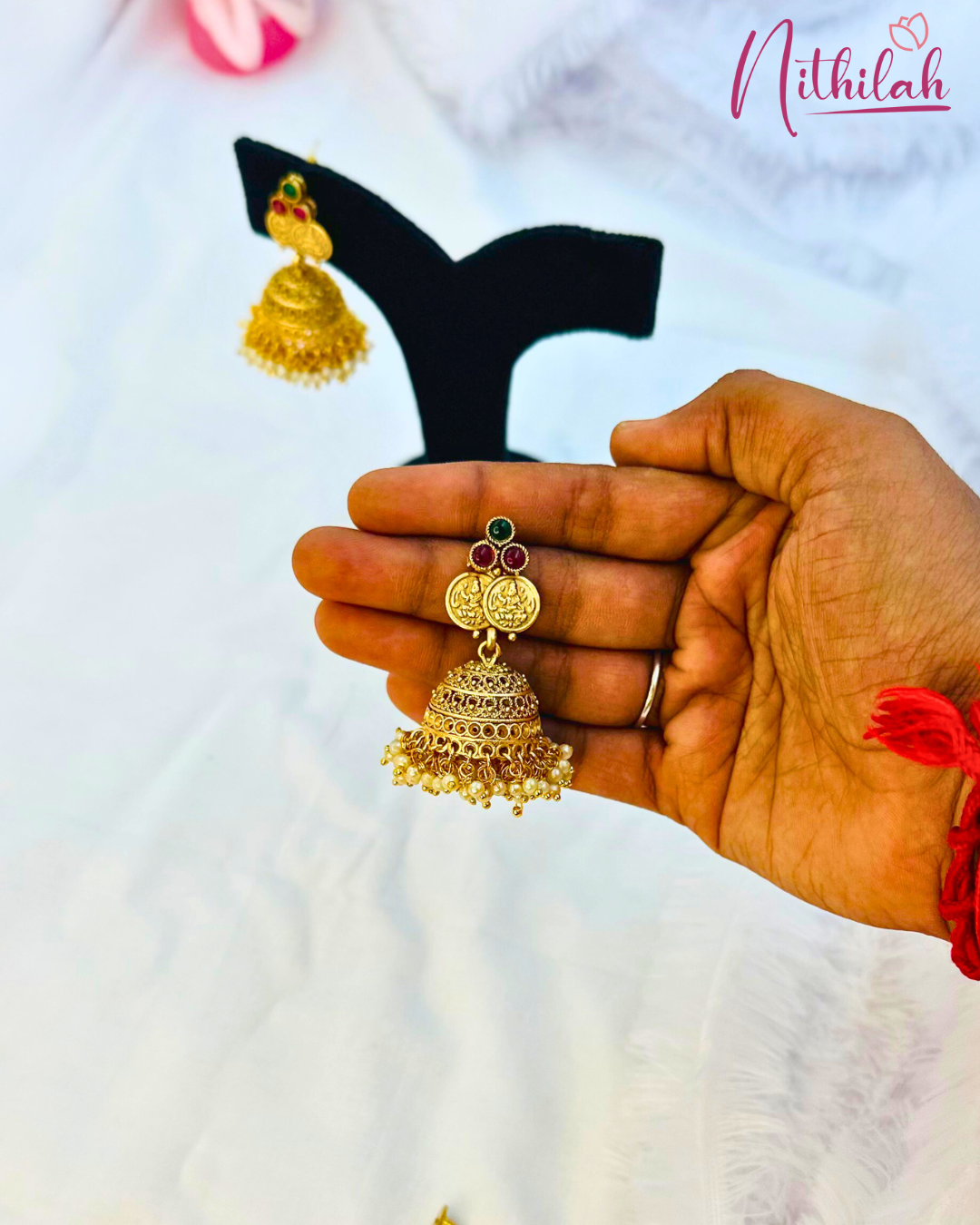 Pearl Bunch Kaasu Jewel Set