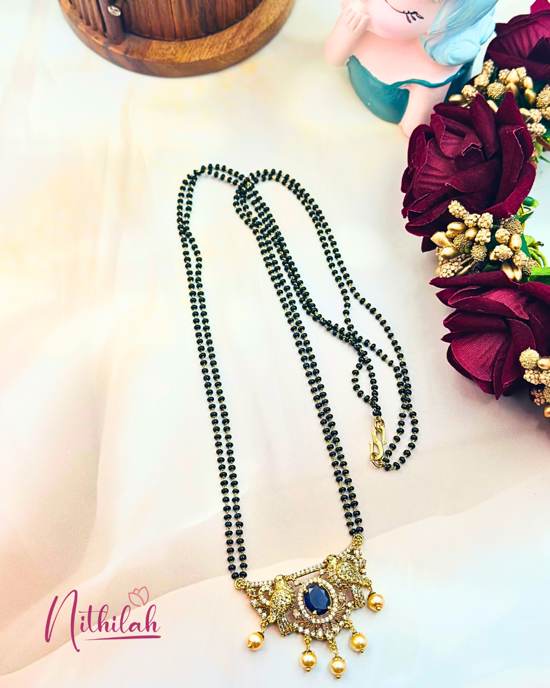 High Quality Black Beads Unique Mangalsutra