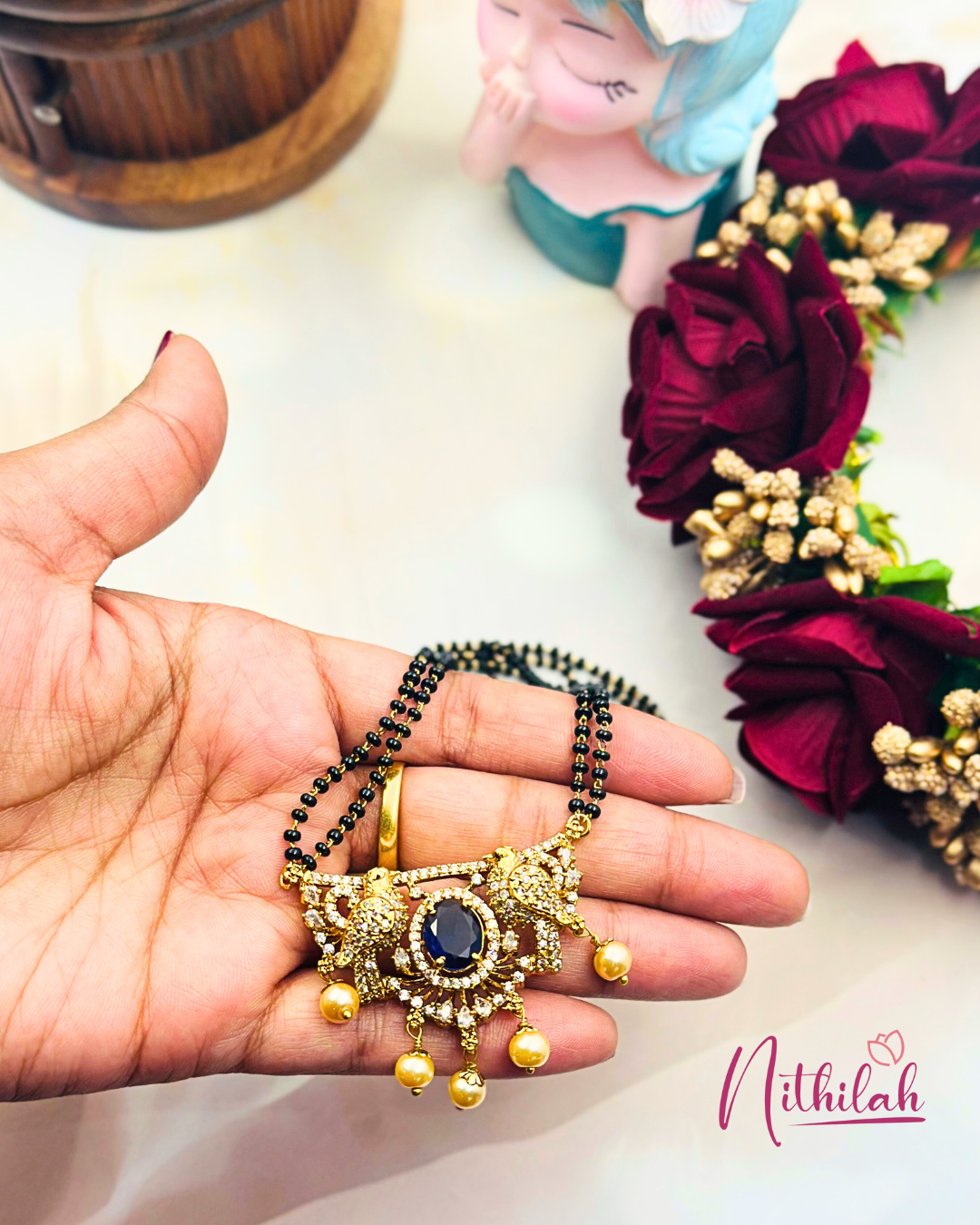 High Quality Black Beads Unique Mangalsutra