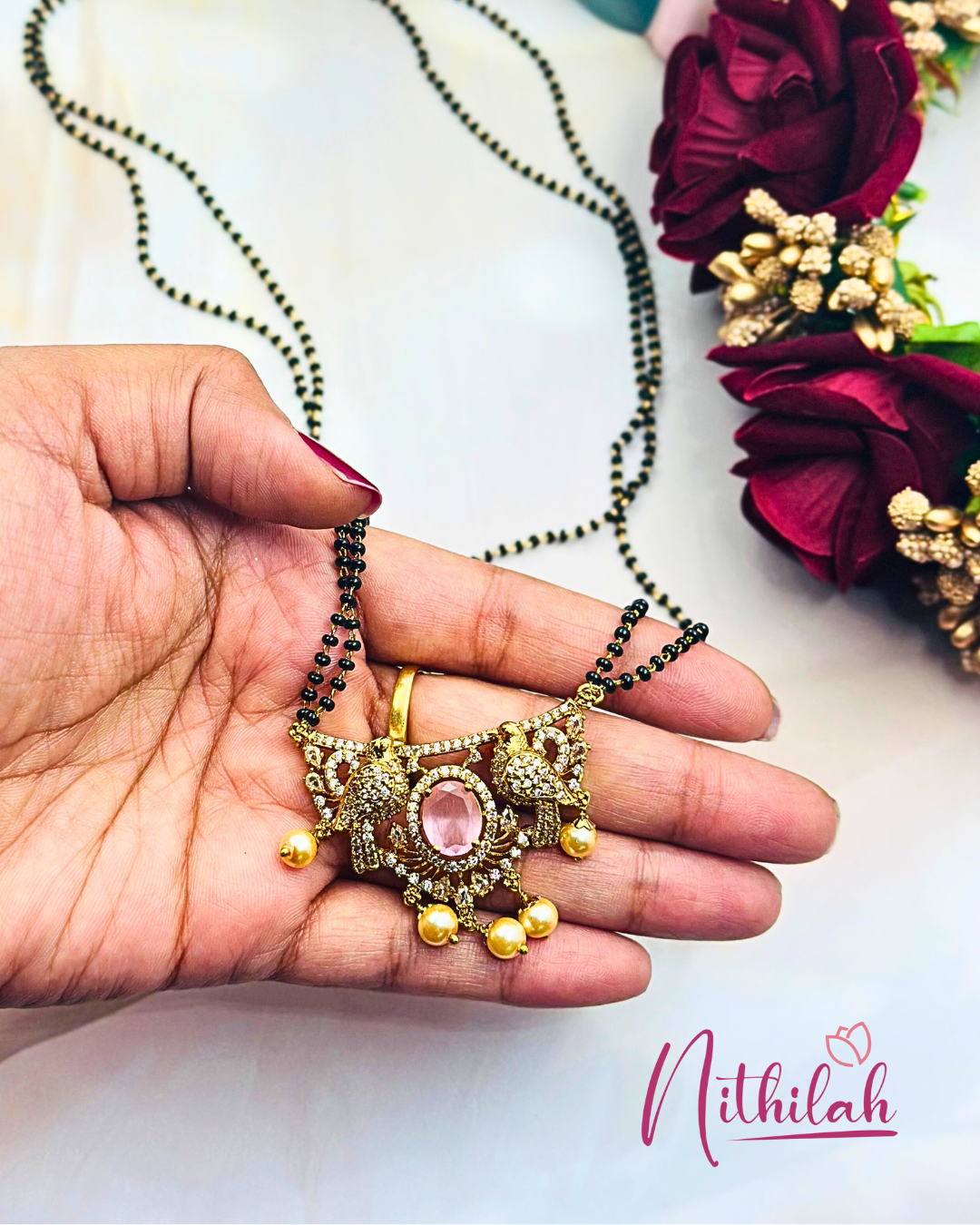 High Quality Black Beads Unique Mangalsutra