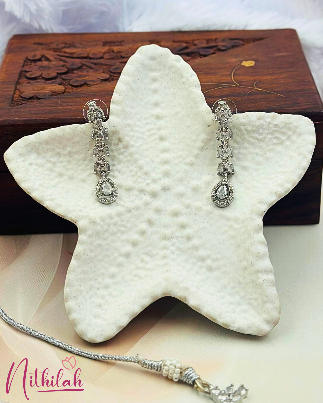 White AD Small Necklace