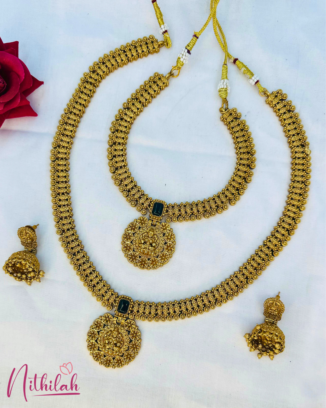 Antique Gold plated traditional Necklace Set