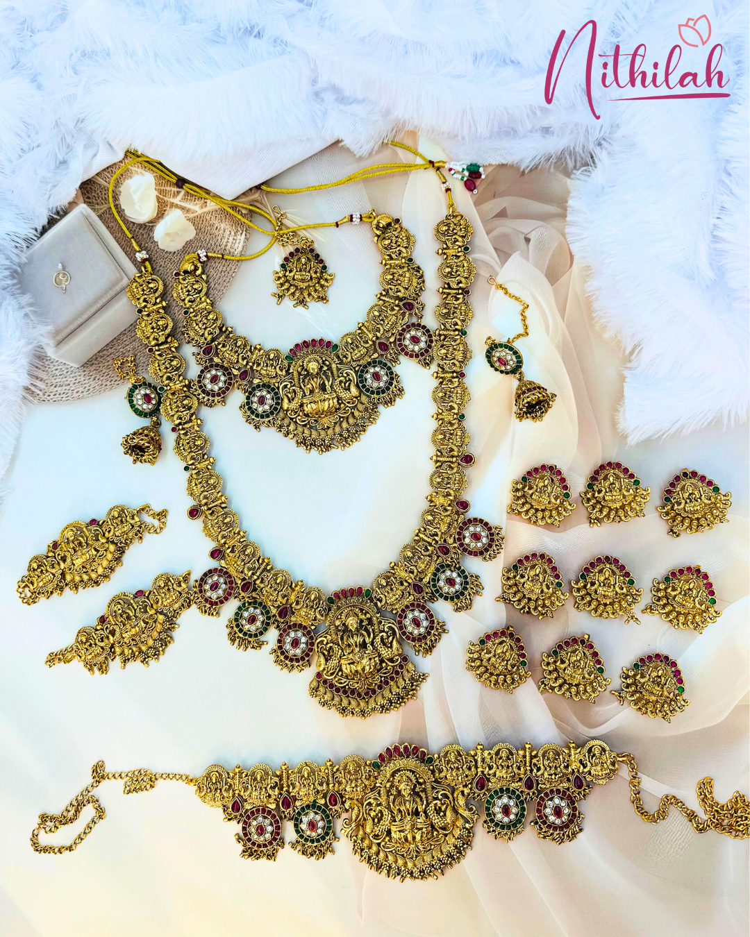 Lakshmi Temple Heirloom Bridal Set