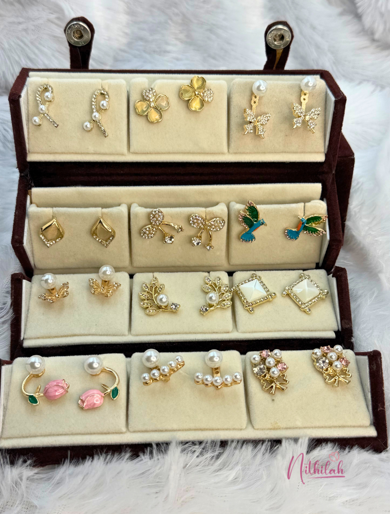 Women's 12 Pair Everyday Earrings Gift Box