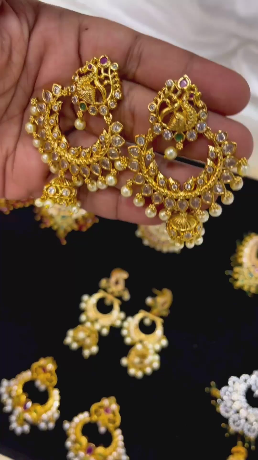 Gold Look Alike Chandbali Earrings 1