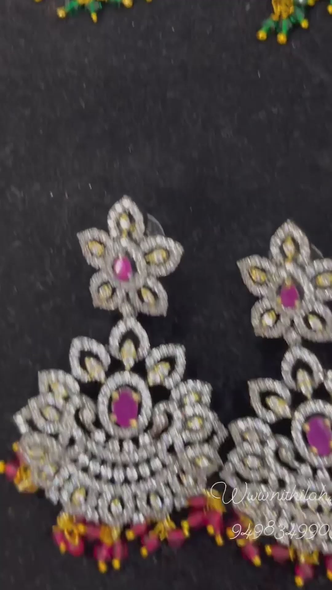 Victorian Polish American Diamond Earrings 4