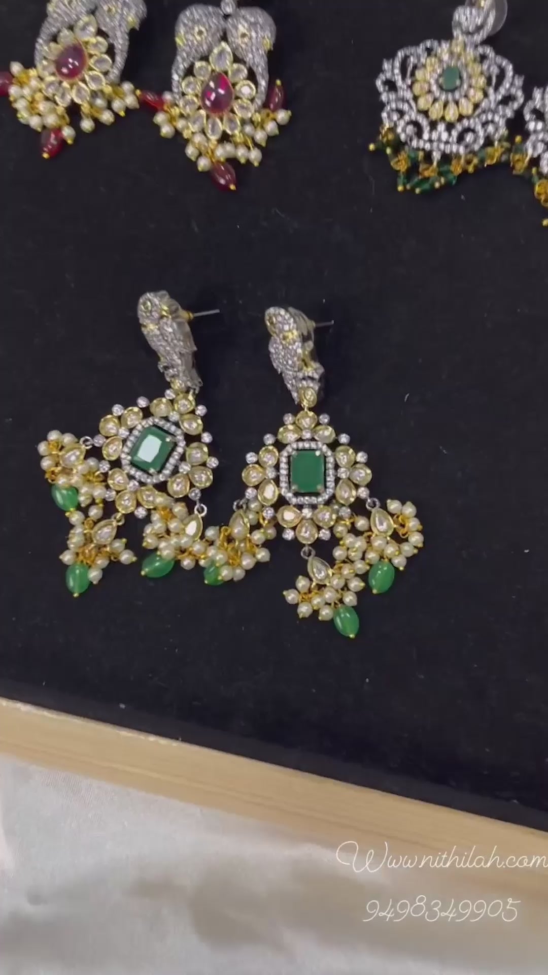 Victorian Polish American Diamond Earrings 5
