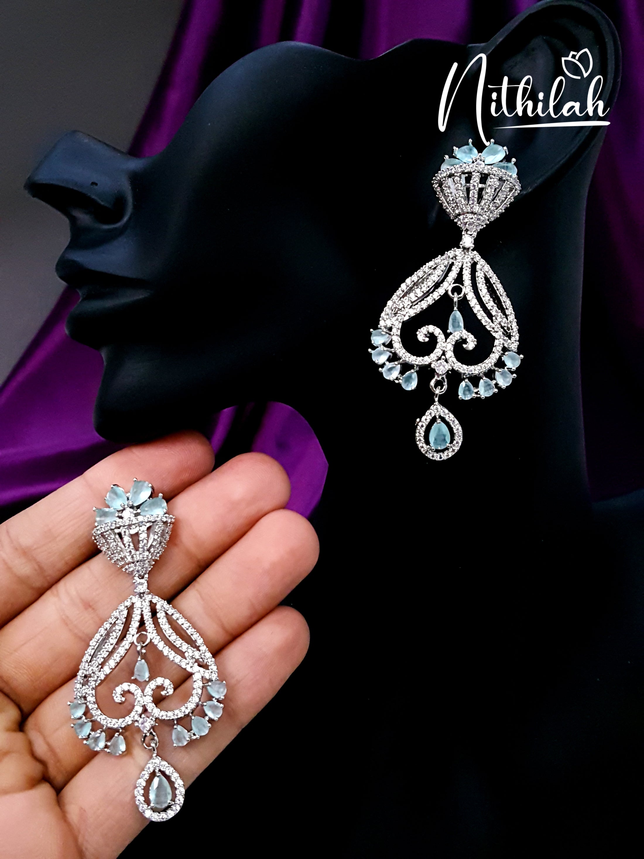 Yukti american diamond earrings