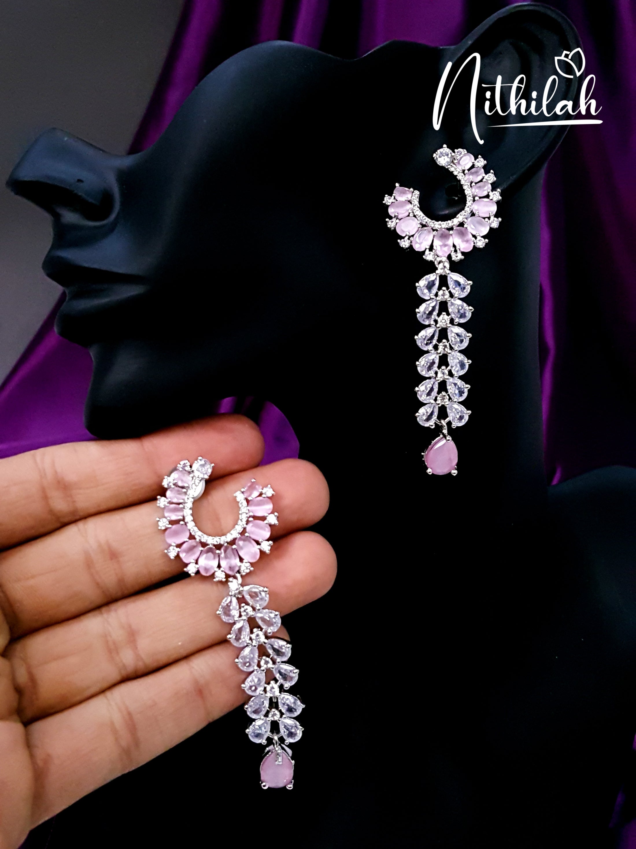 Buy American Diamond Earrings | AD Earrings Designs 26