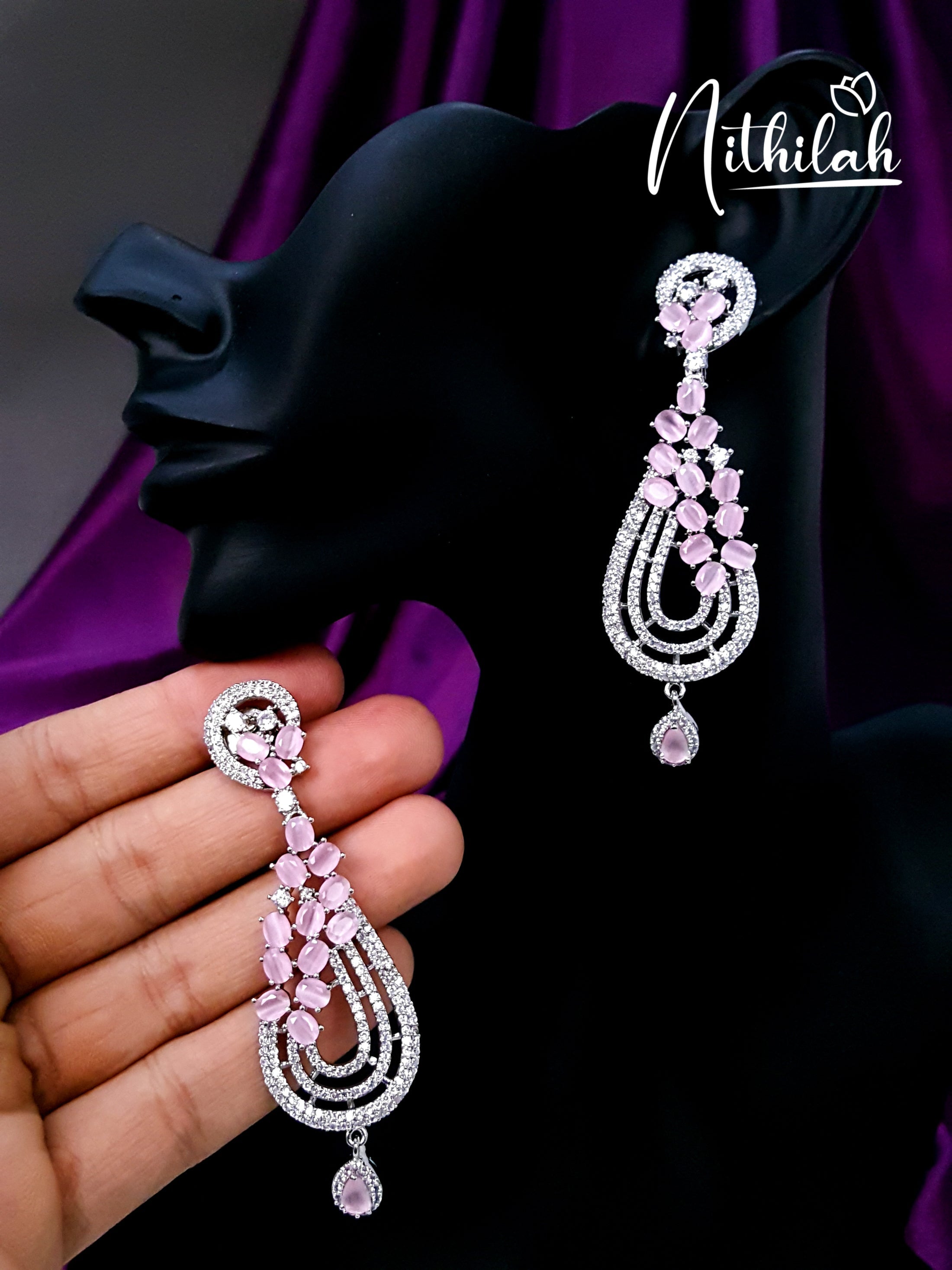 American Diamond Earrings Design7