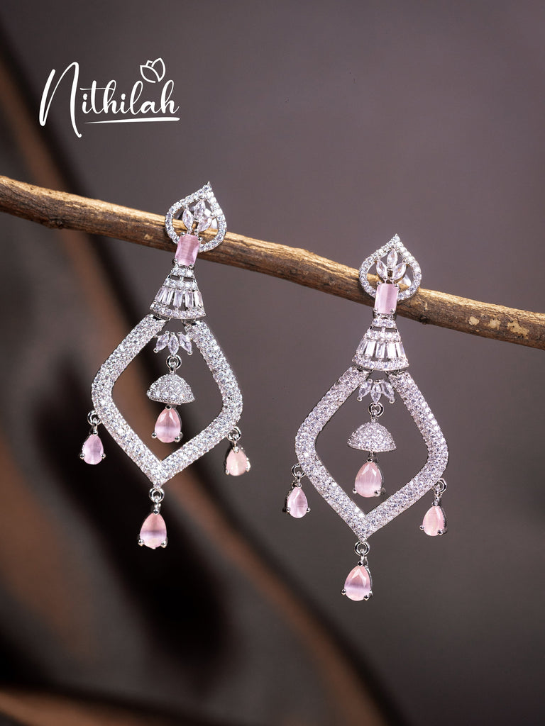 Buy American Diamond Earrings AD Earrings Design 25 Nithilah