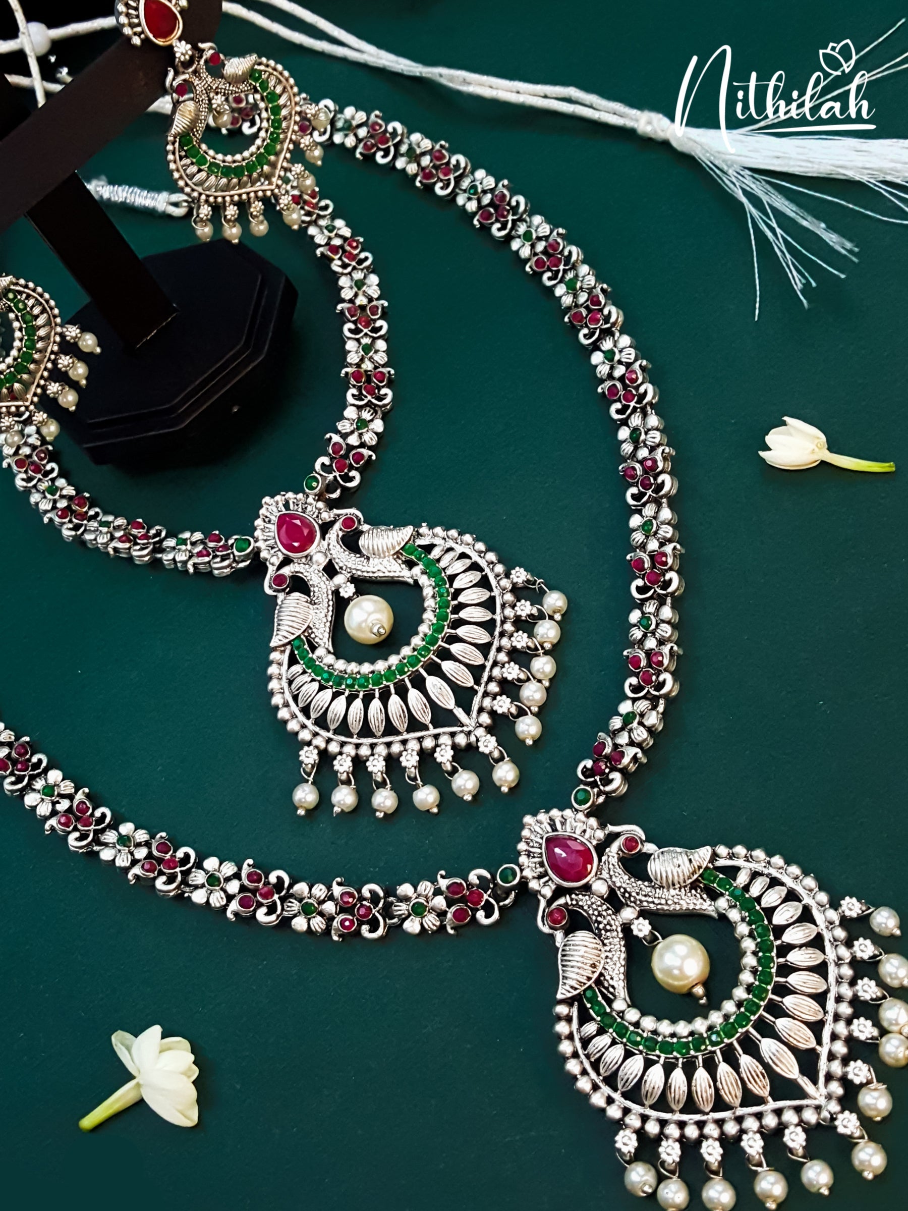 Buy Double Peacock Oxidised Jewellery set | Oxidised Jewelry 