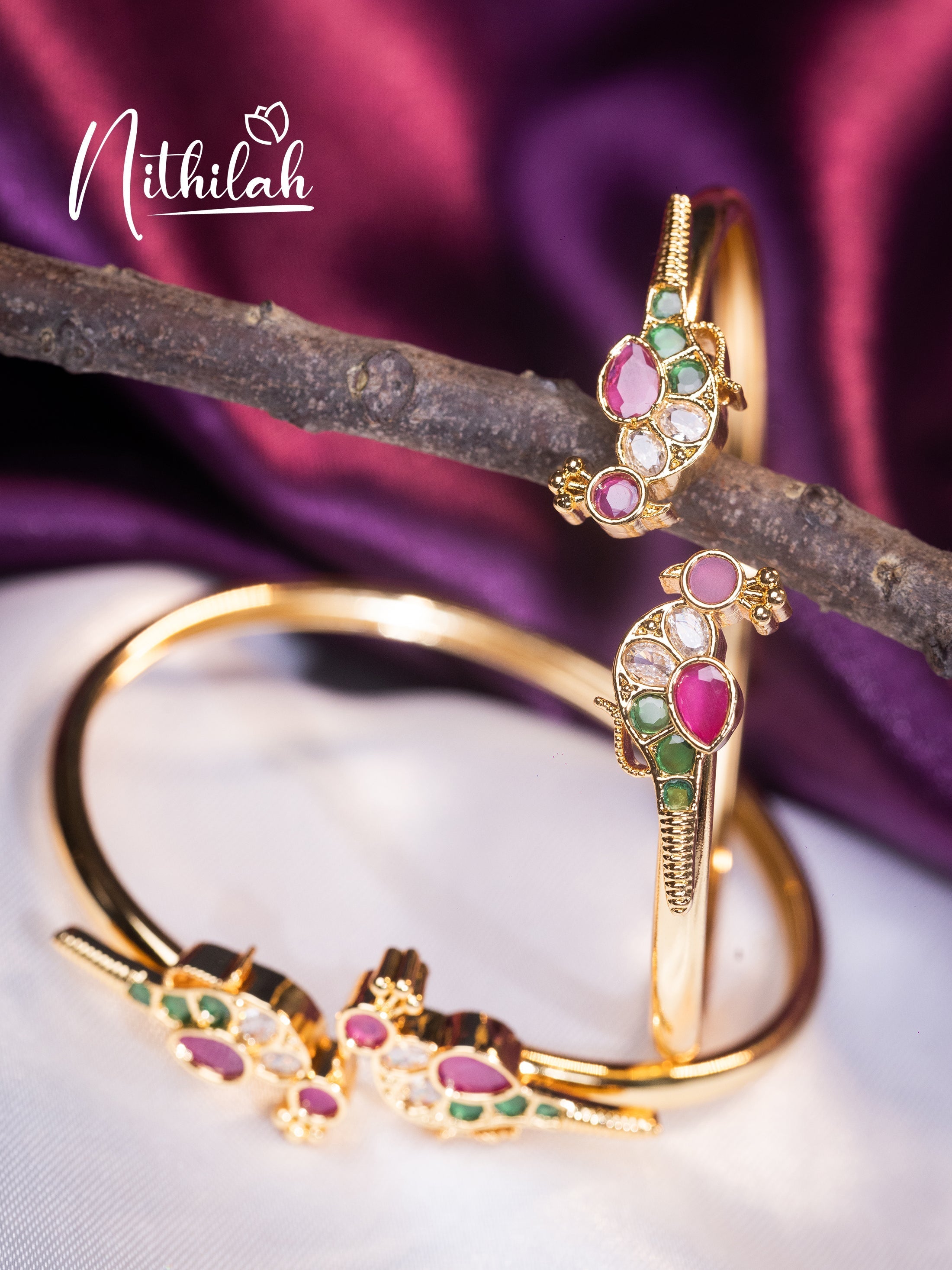 Buy Imitation Jewellery Gold Bird Bracelet Bangle NKTL109 Online