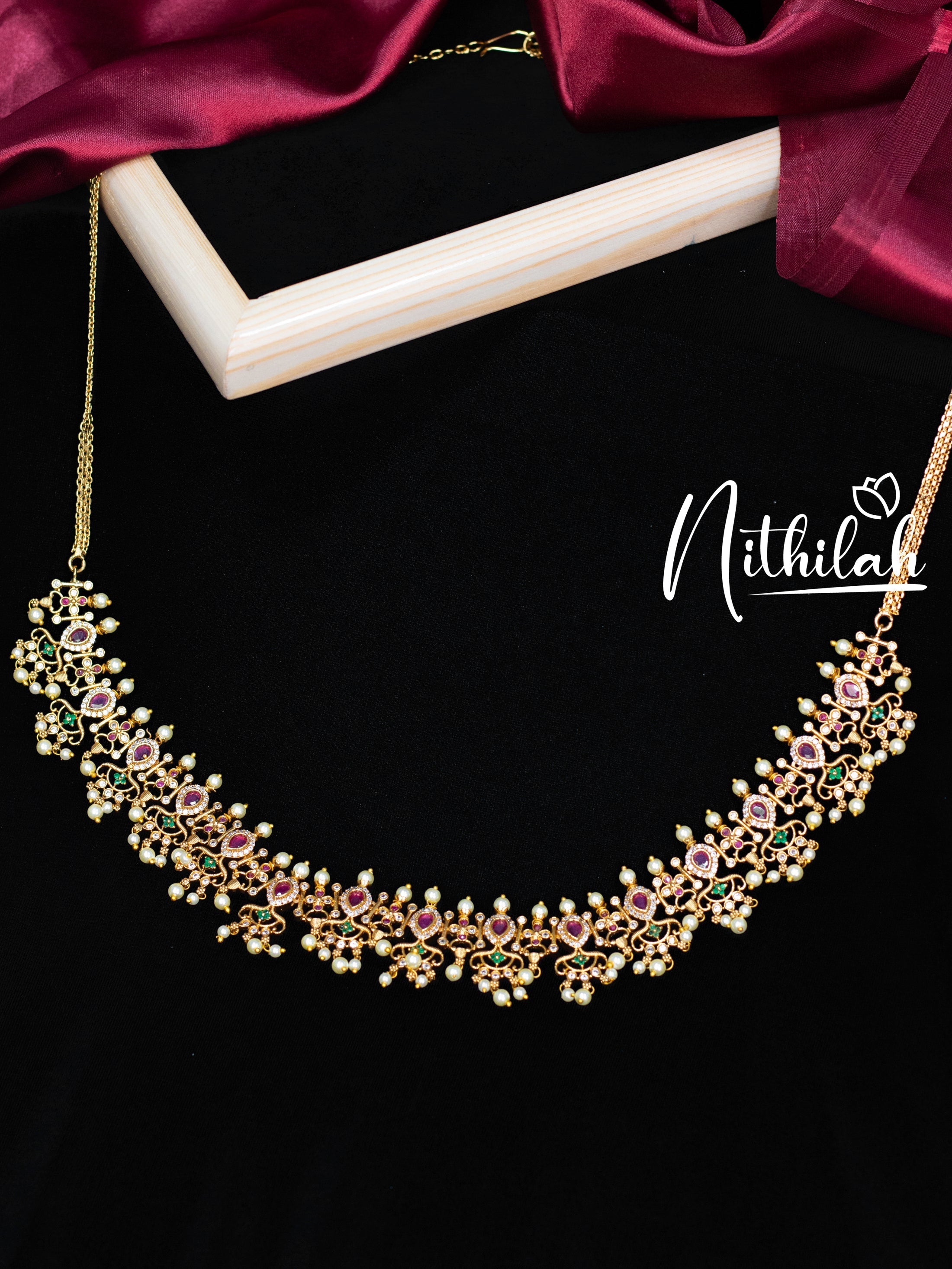 Buy Imitation Jewellery Gold Look Alike Guttapusalu Hip Belt NPFO115 Online
