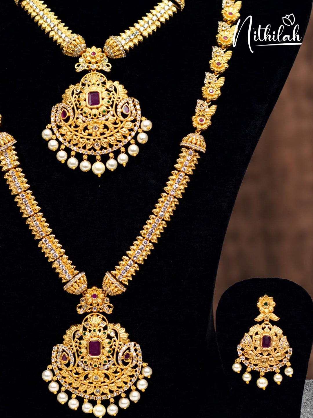 Gold Look Alike Matte Jewel Set – Nithilah