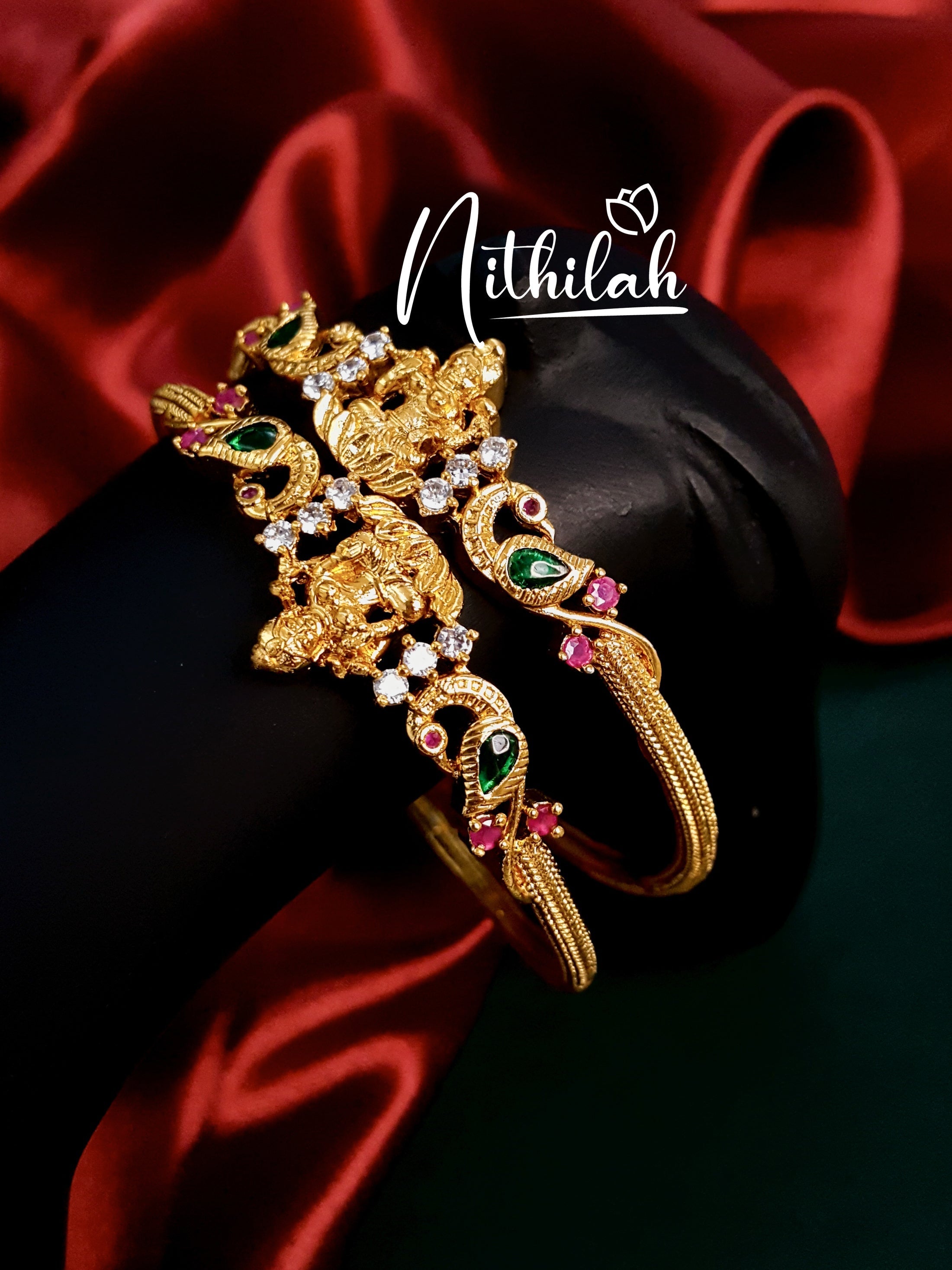 Buy Imitation Jewellery Gold Look alike AD stone Bangle 16A NCPL153 Online